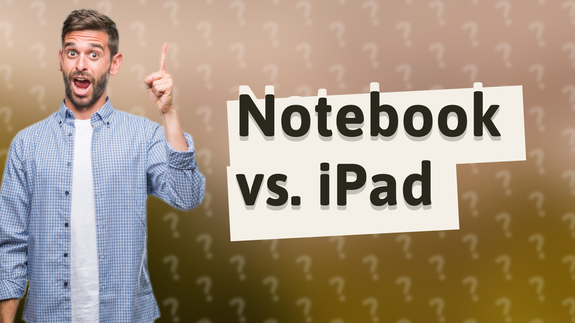 Notebook vs. iPad