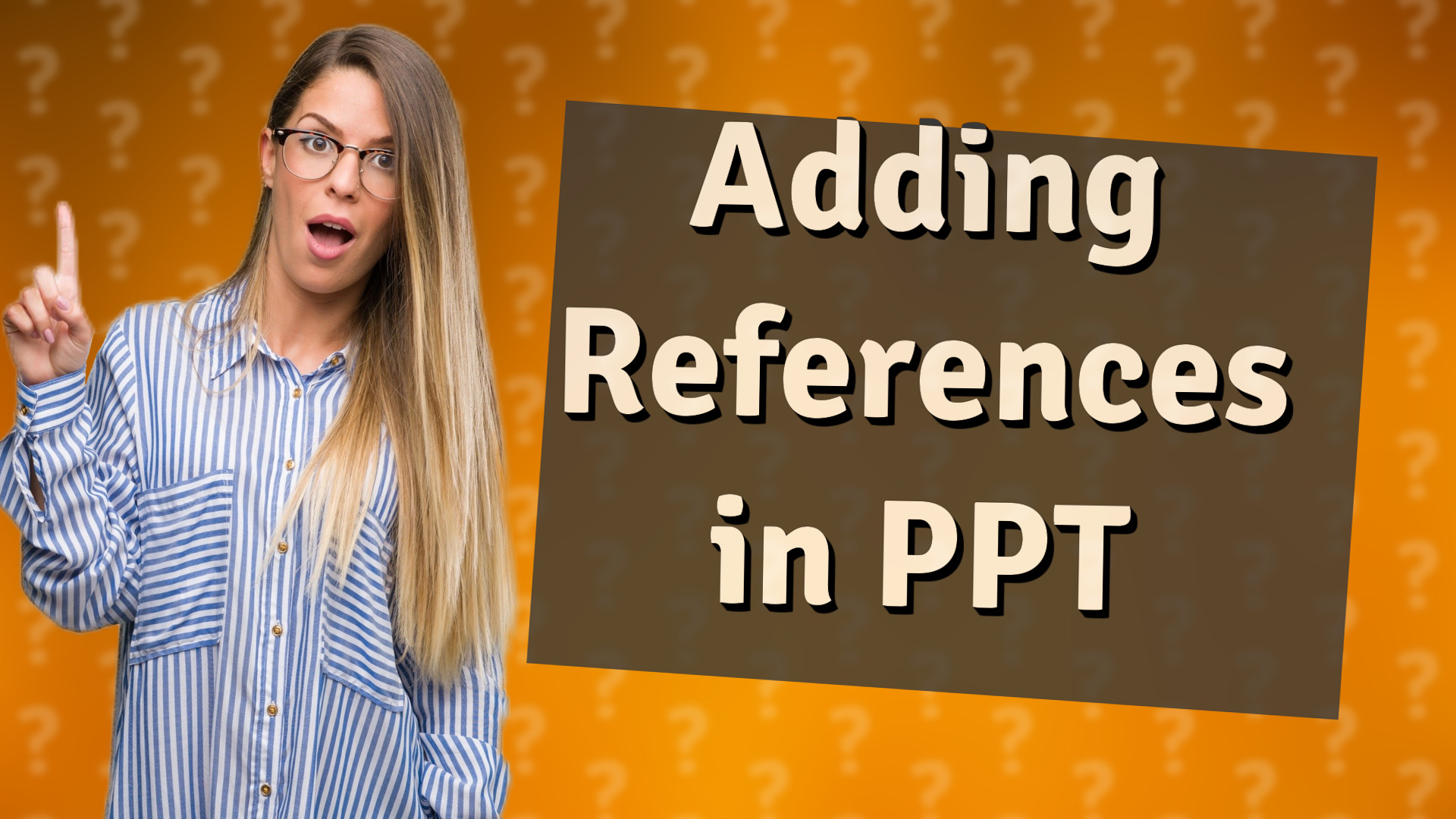 Adding References in PPT