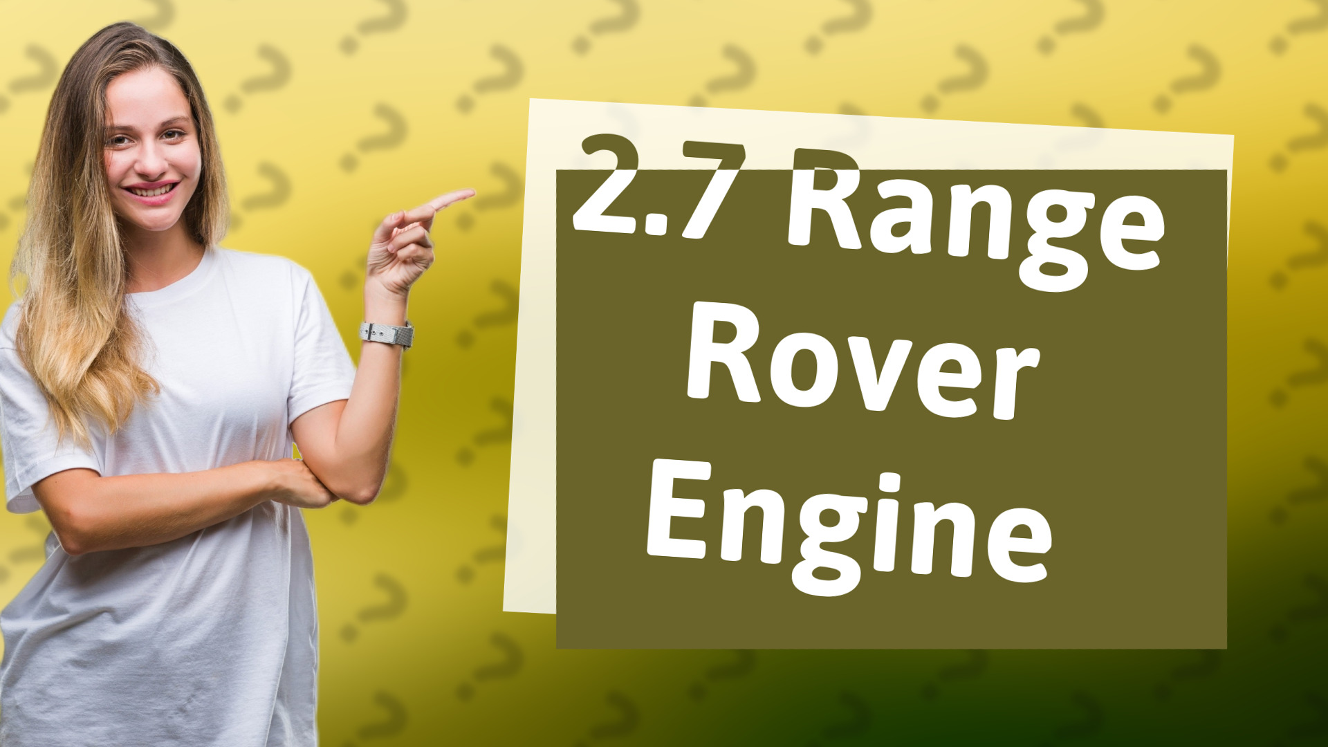 2.7 Range Rover Engine