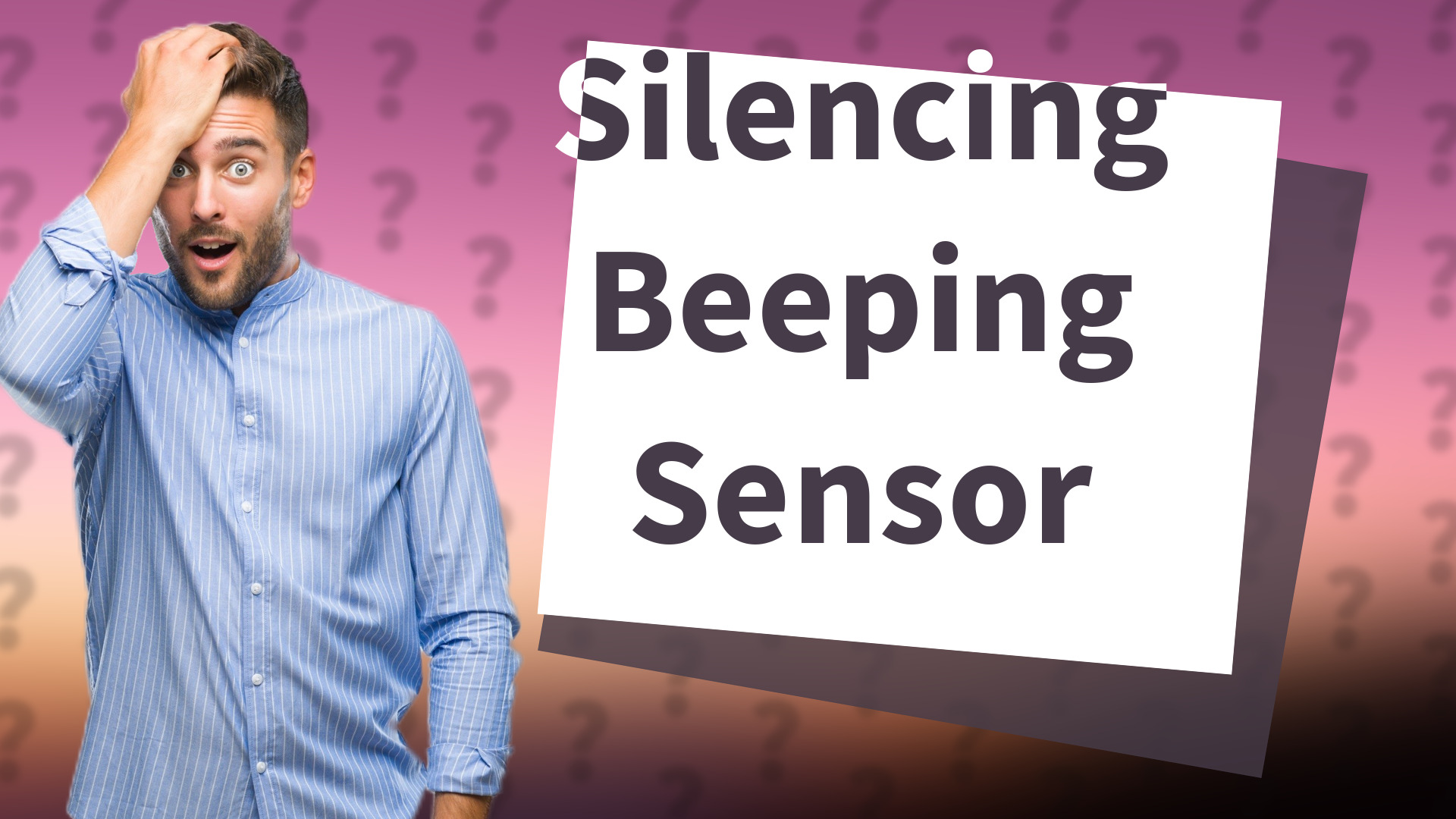 Silencing Beeping Sensor