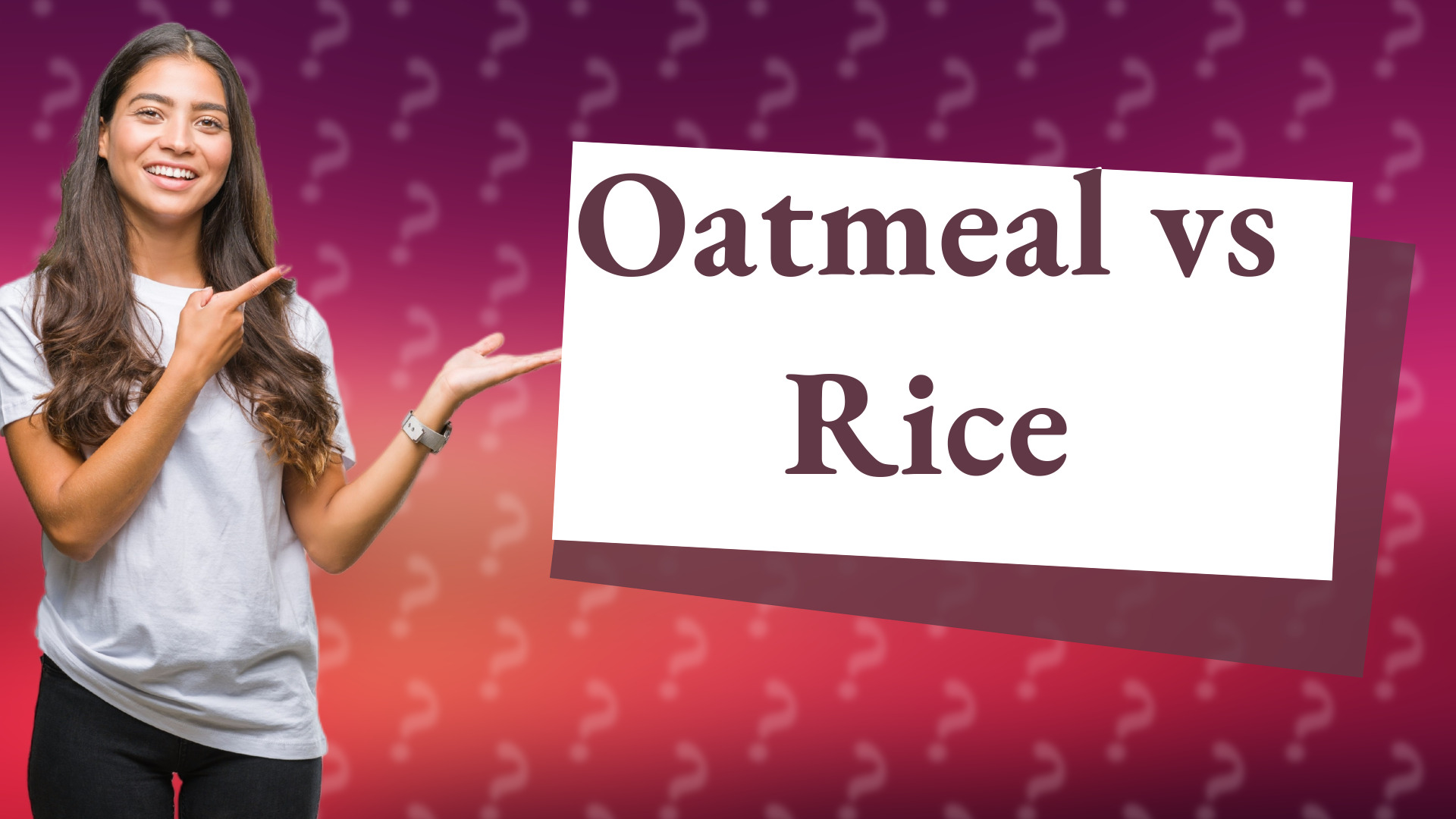 Oatmeal vs Rice