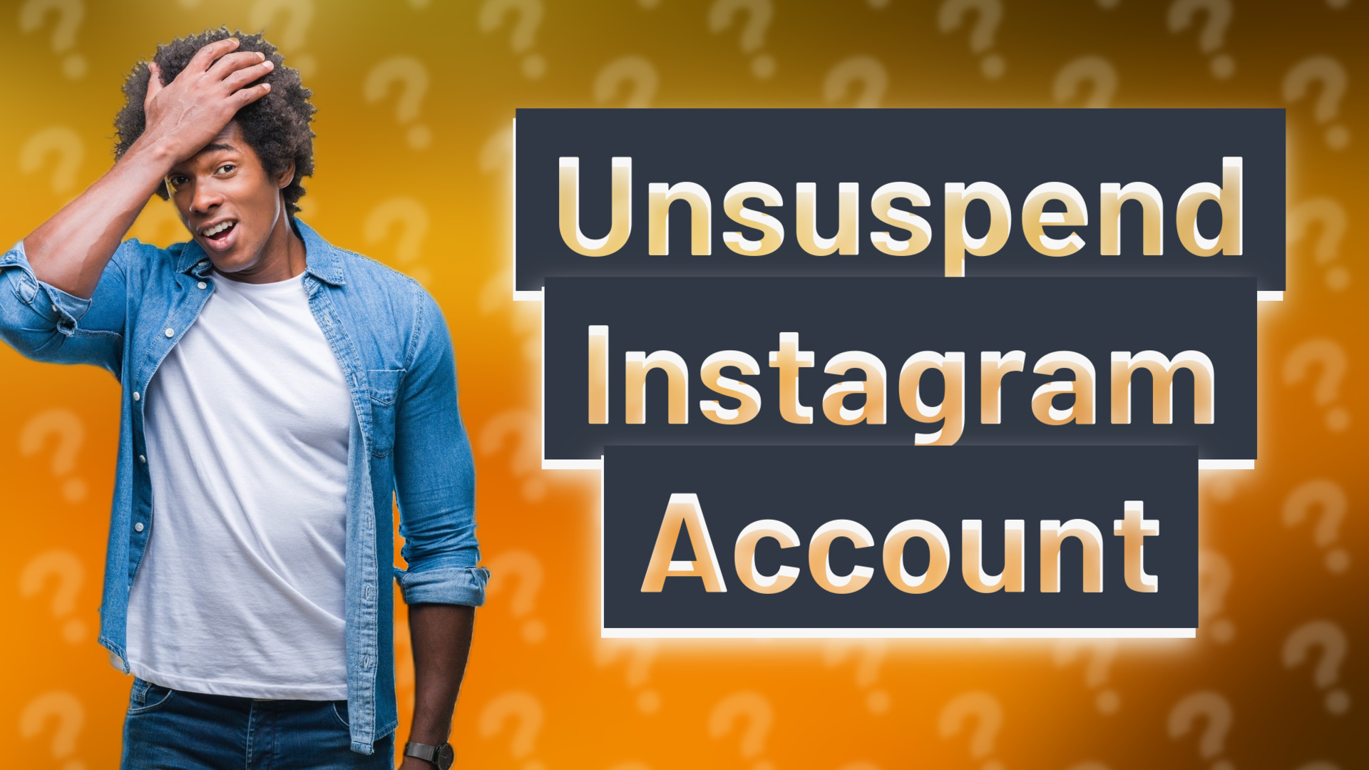 Unsuspend Instagram Account