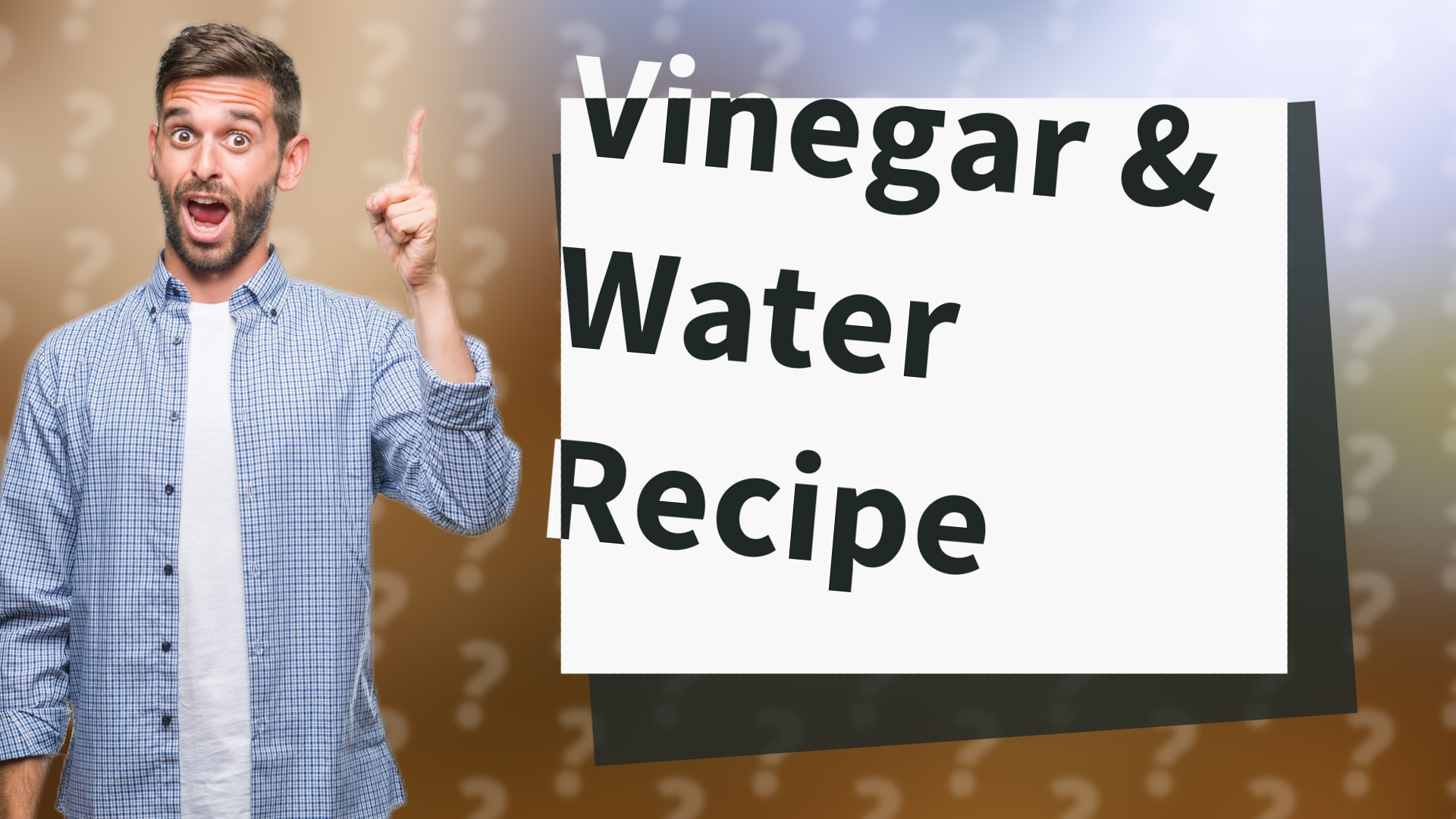 Vinegar & Water Recipe