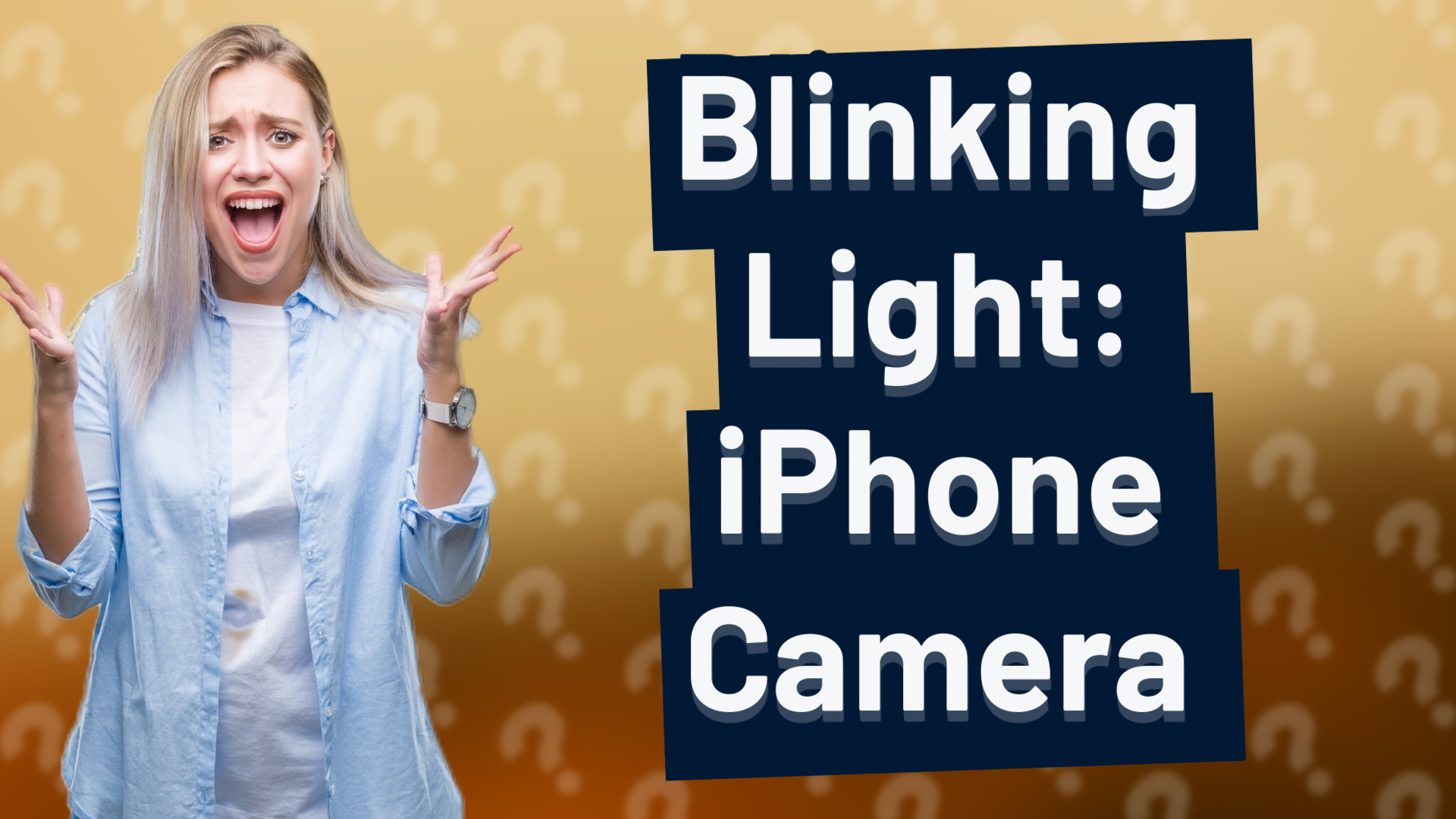 Blinking Light: iPhone Camera