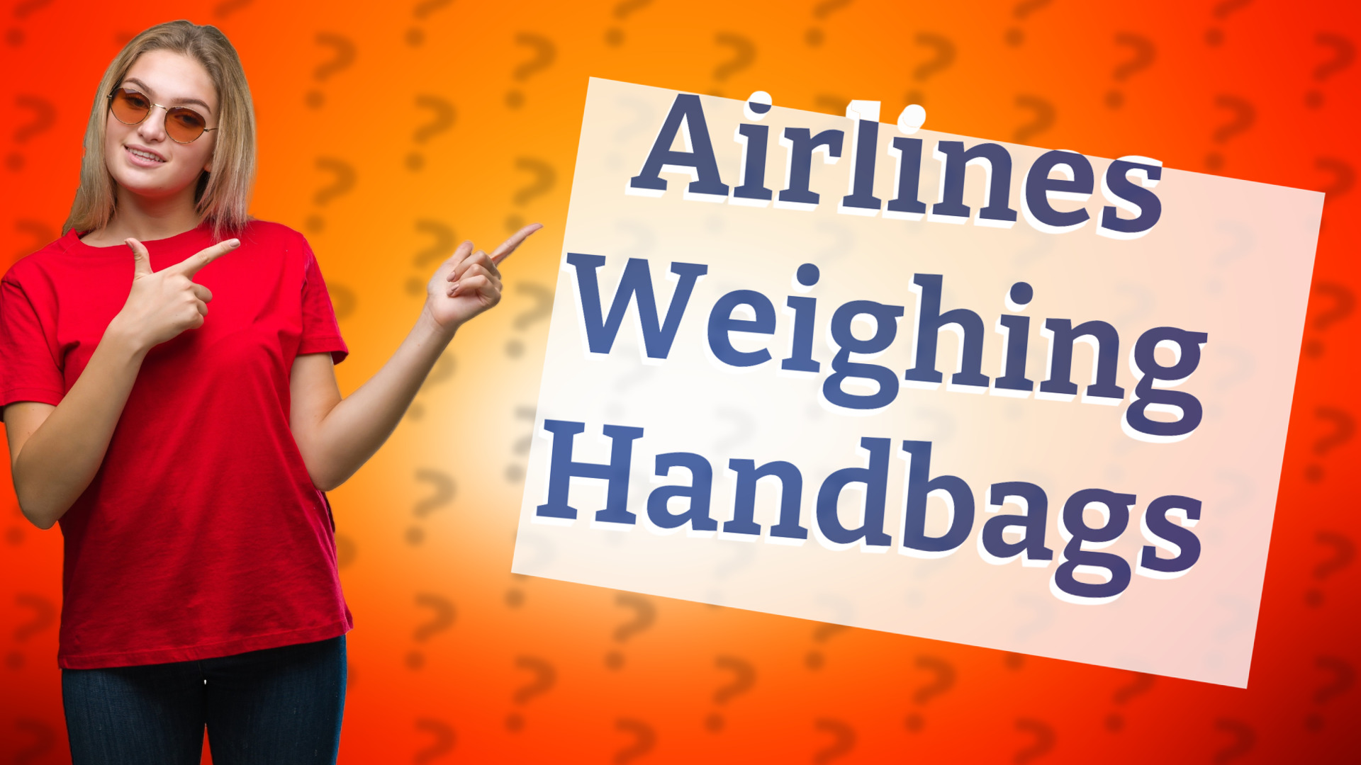 Airlines Weighing Handbags