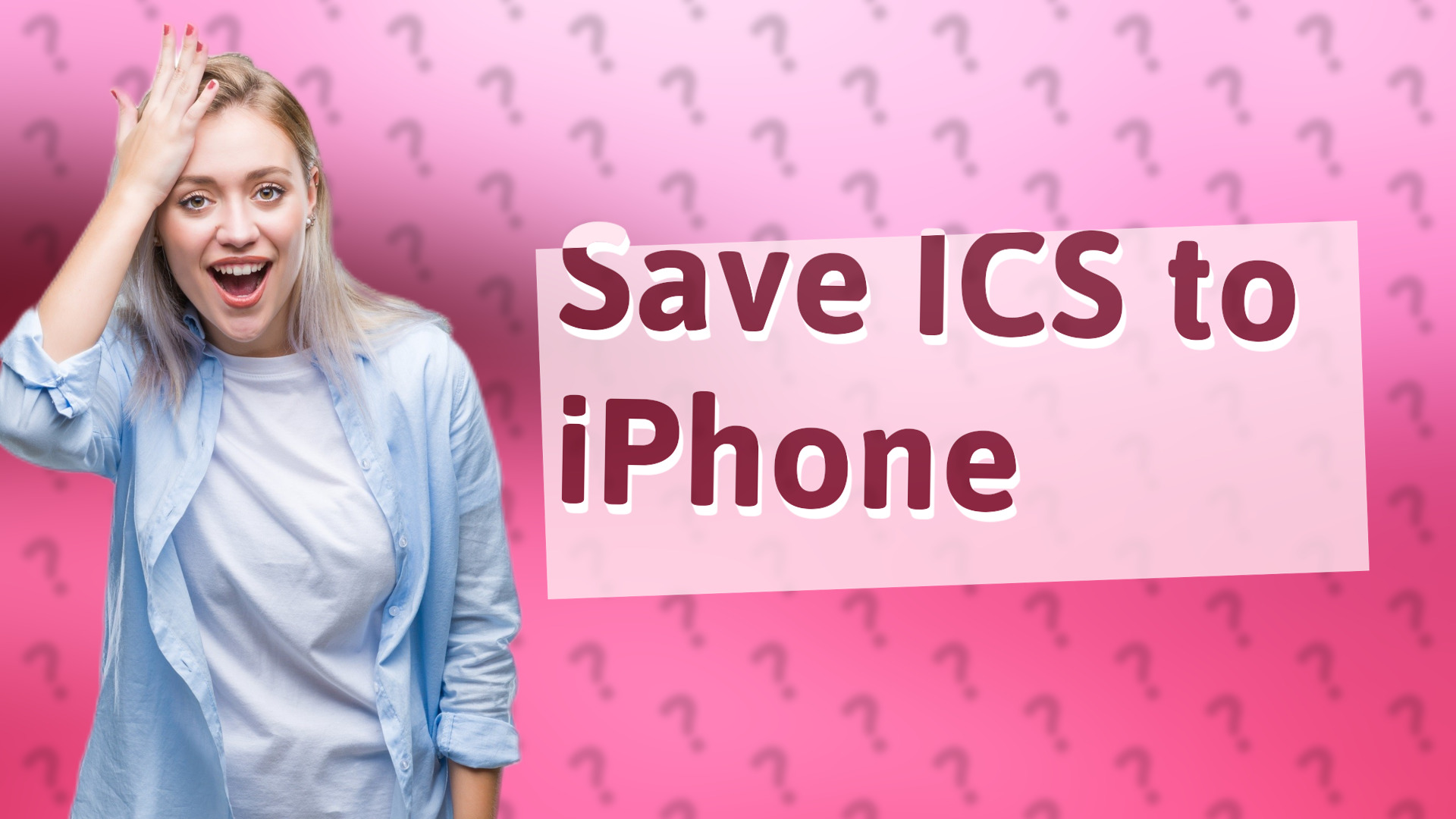 Save ICS to iPhone