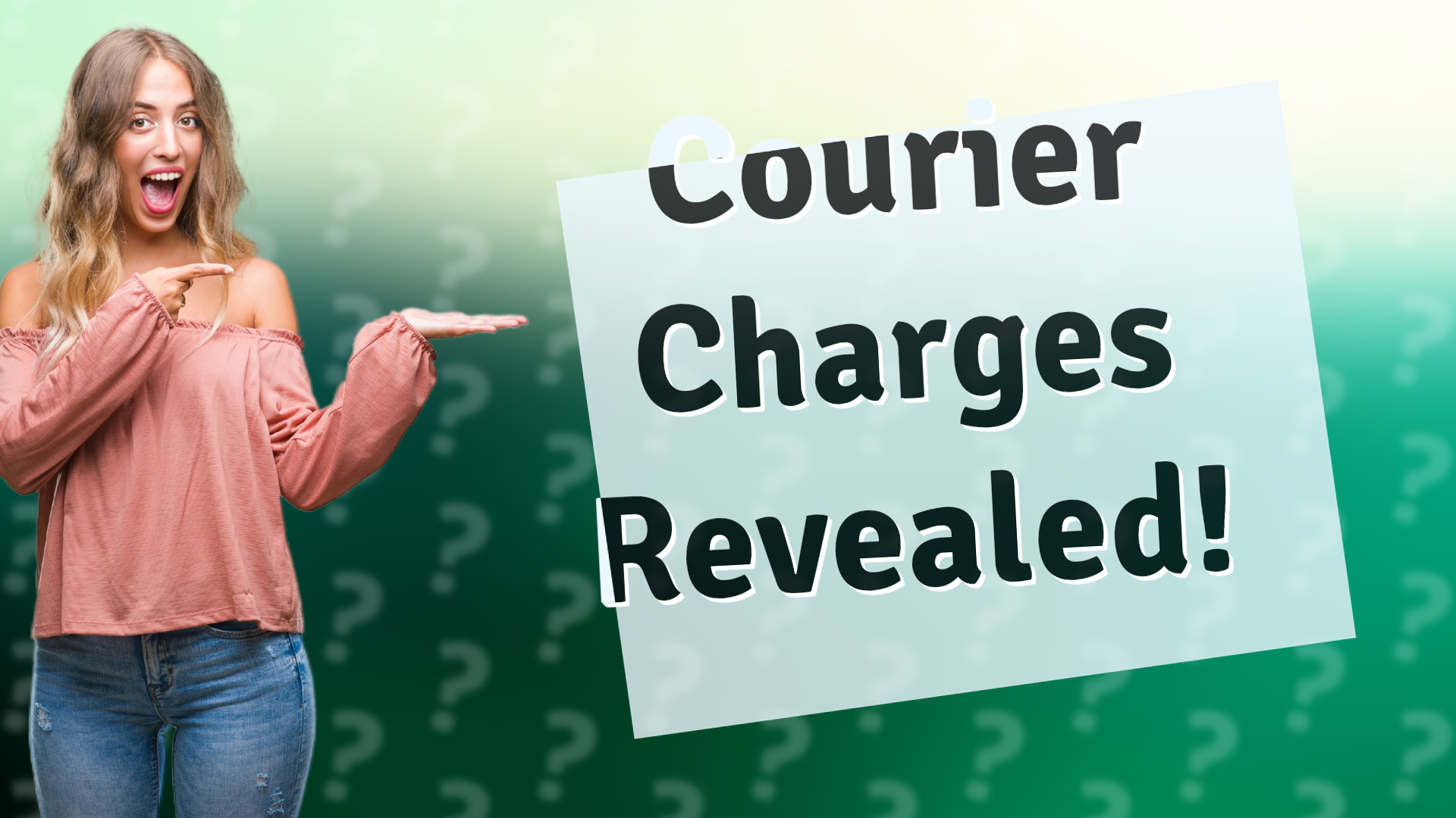 Courier Charges Revealed!