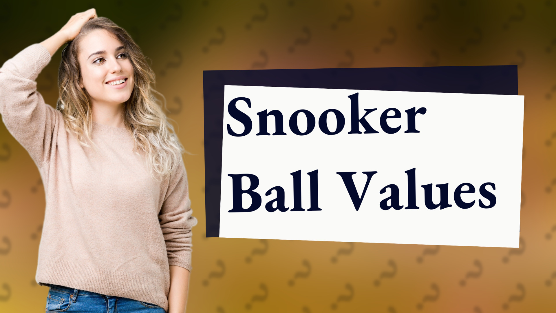 Snooker Ball Values