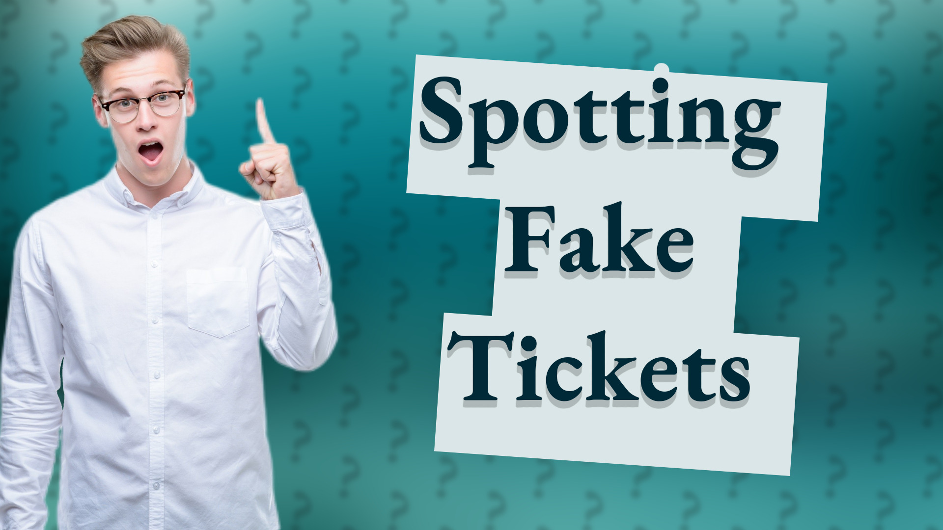 Spotting Fake Tickets