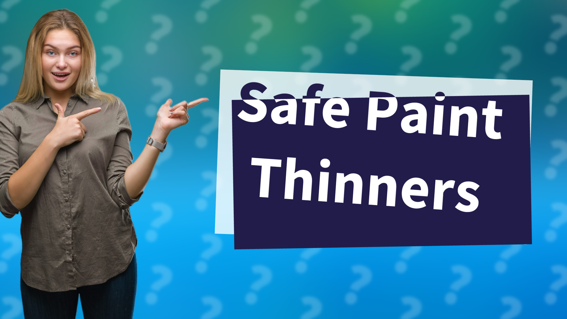 Safe Paint Thinners