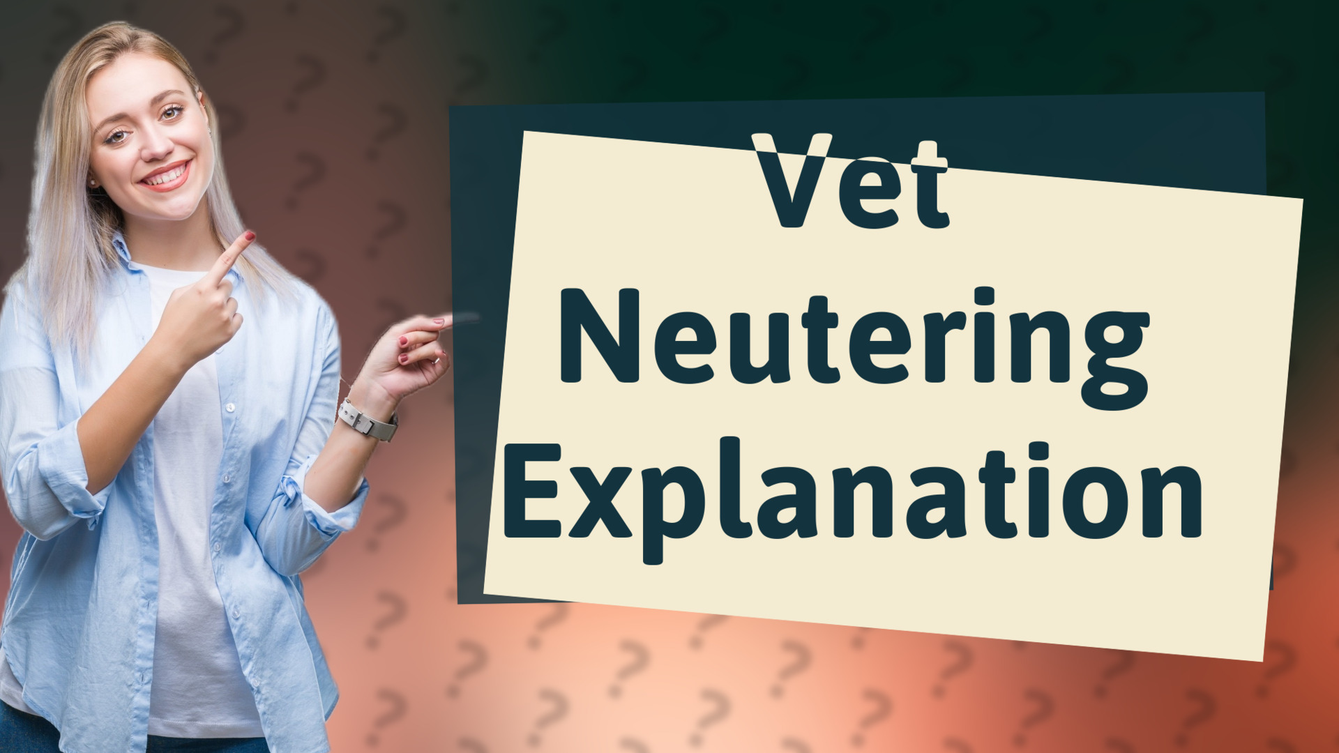 Vet Neutering Explanation