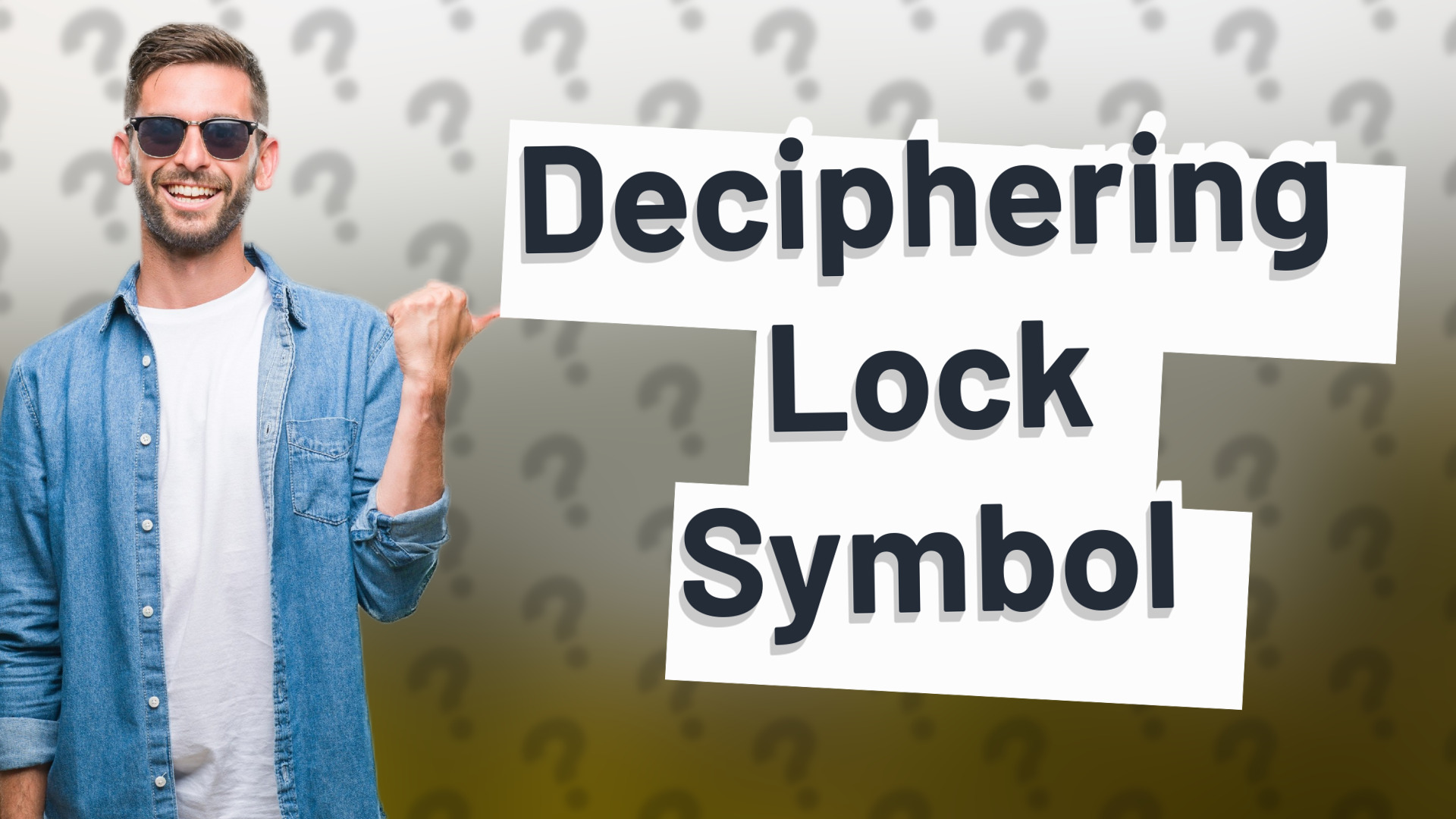 Deciphering Lock Symbol