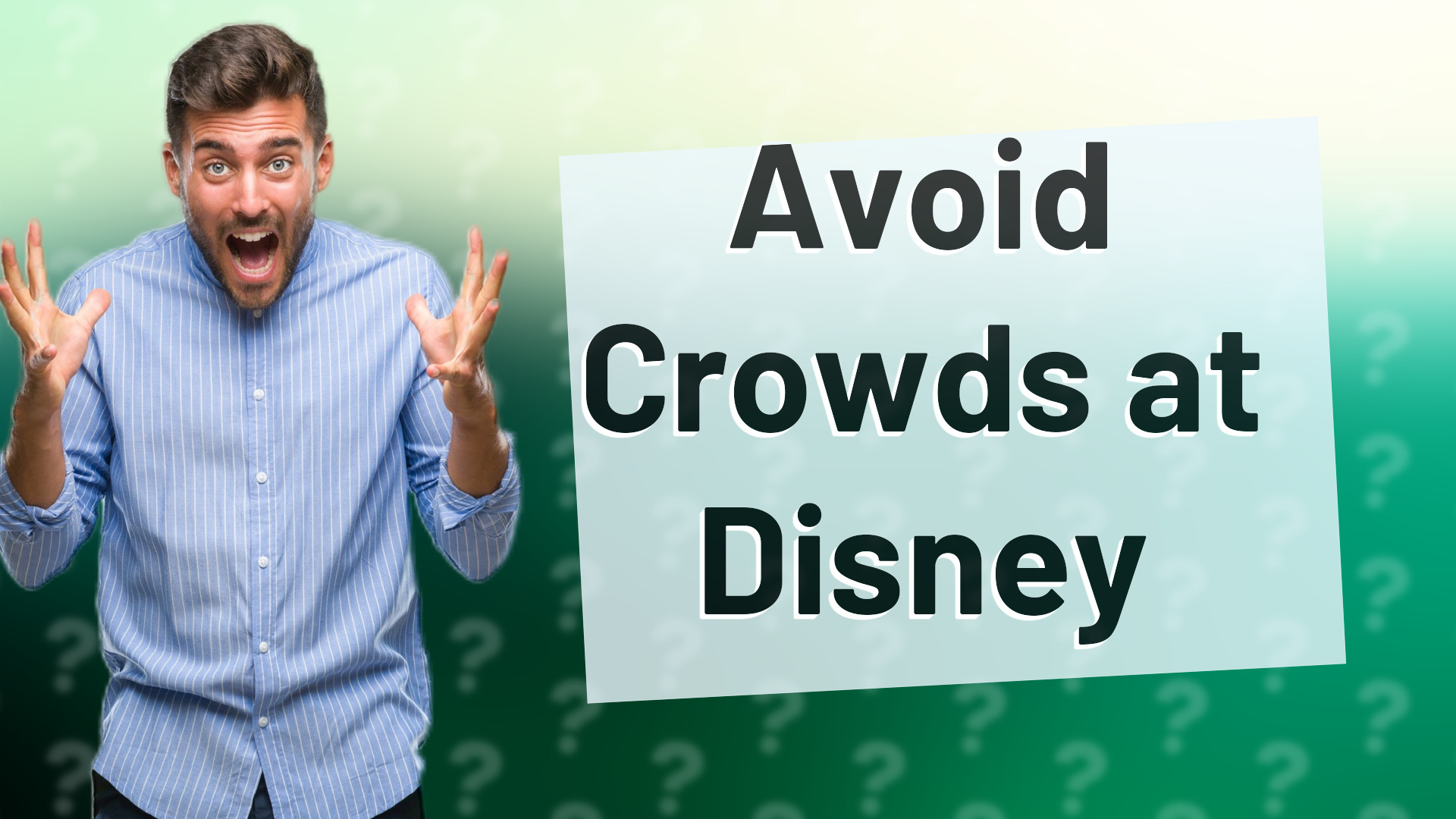 Avoid Crowds at Disney
