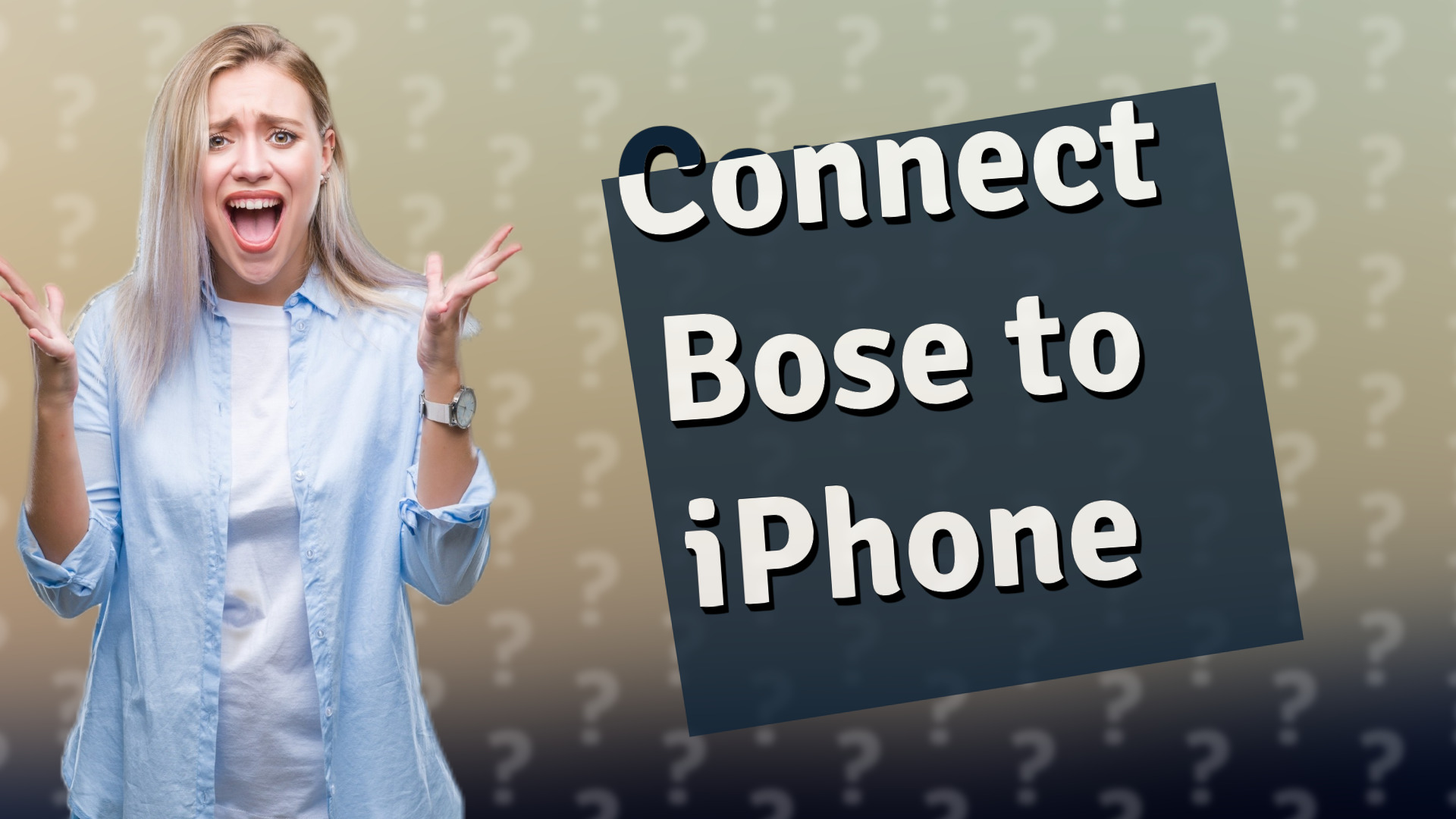 Connect Bose to iPhone