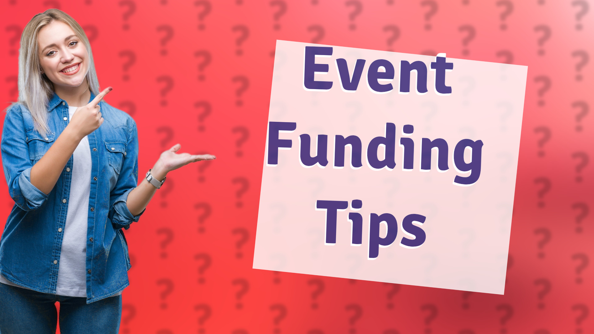 Event Funding Tips