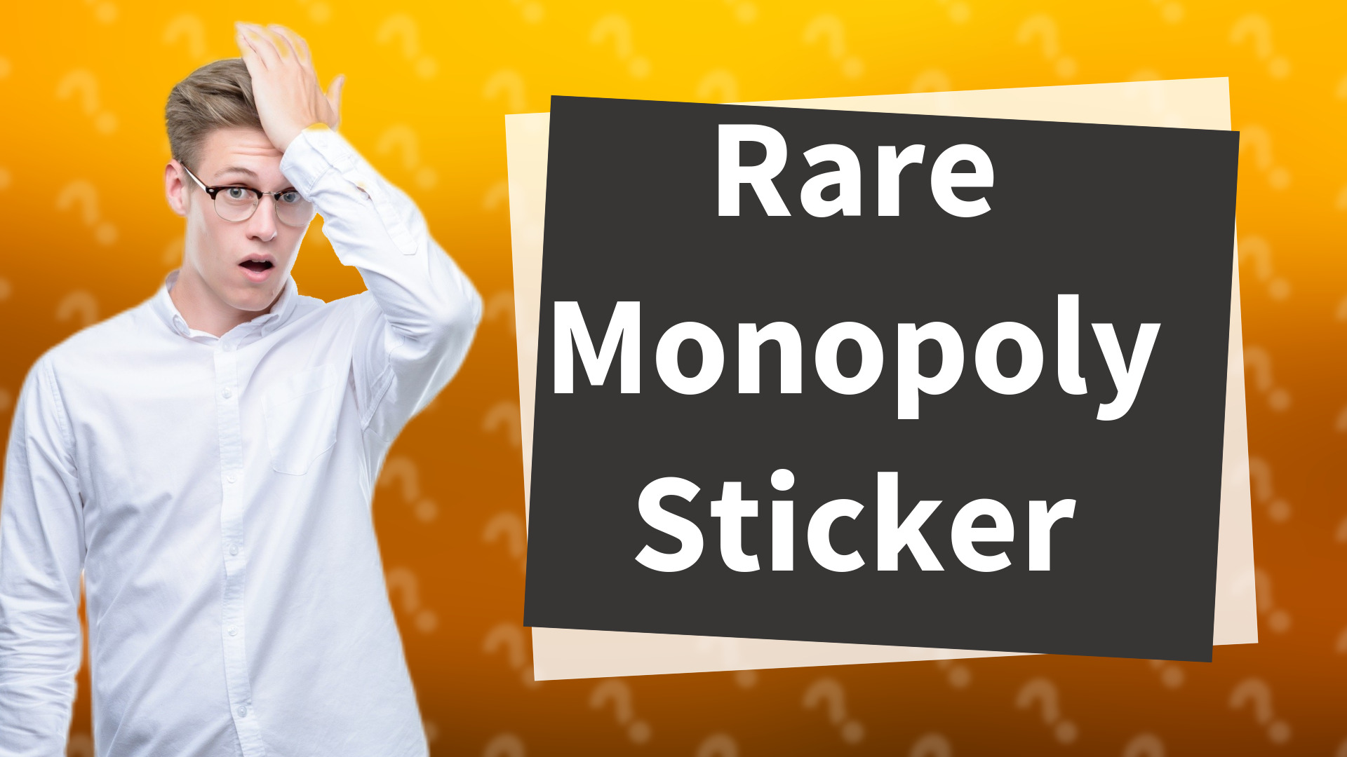 Rare Monopoly Sticker