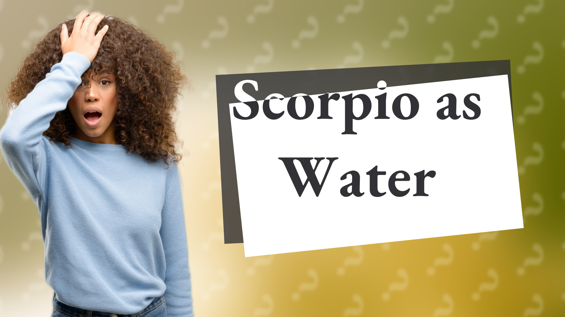 Scorpio as Water