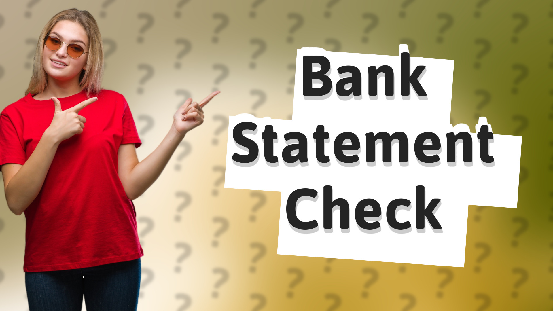 Bank Statement Check