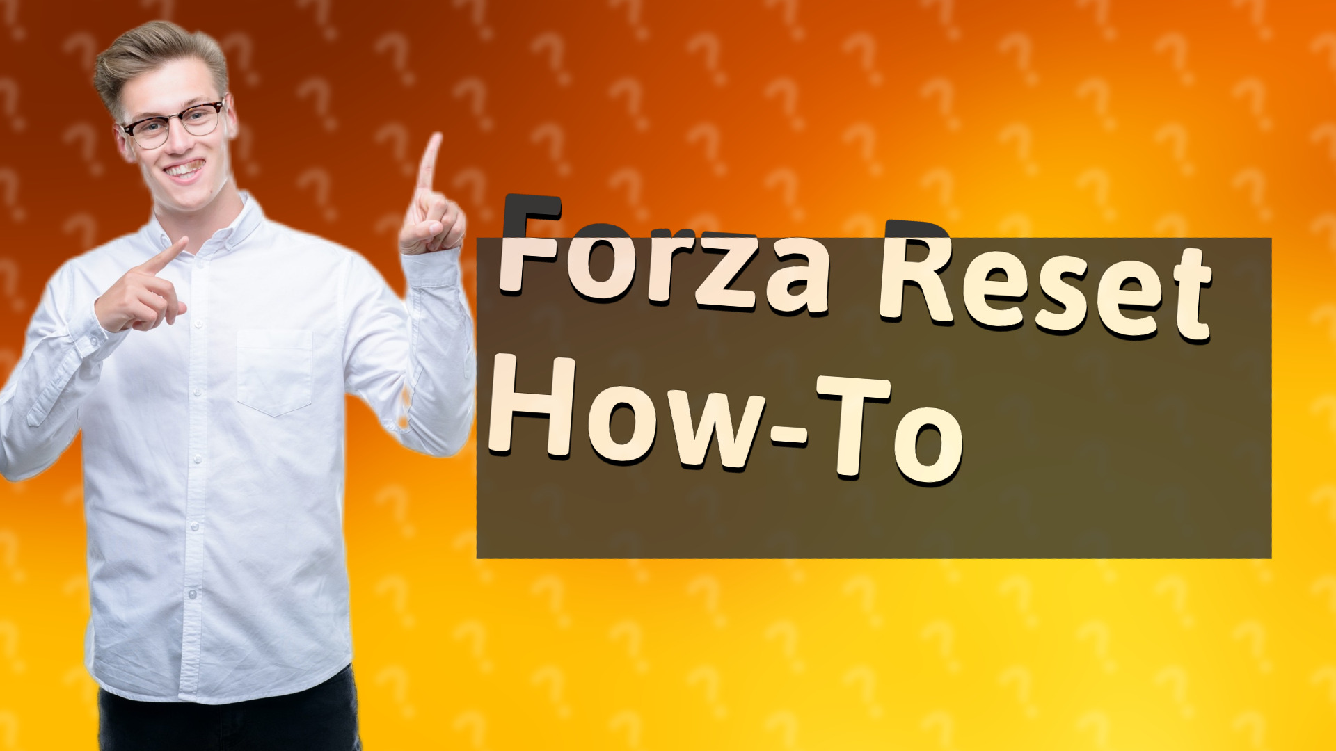 Forza Reset How-To