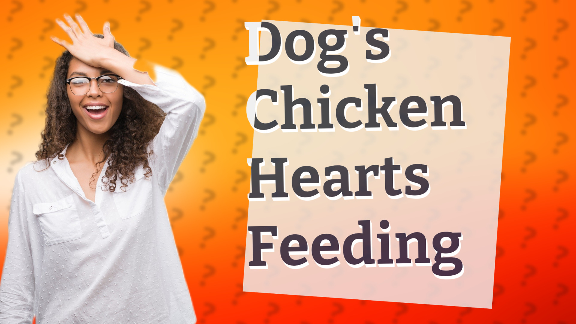 Dog's Chicken Hearts Feeding