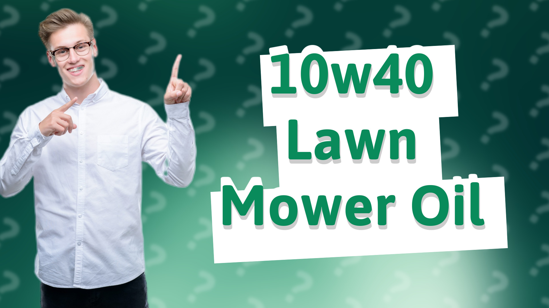 10w40 Lawn Mower Oil