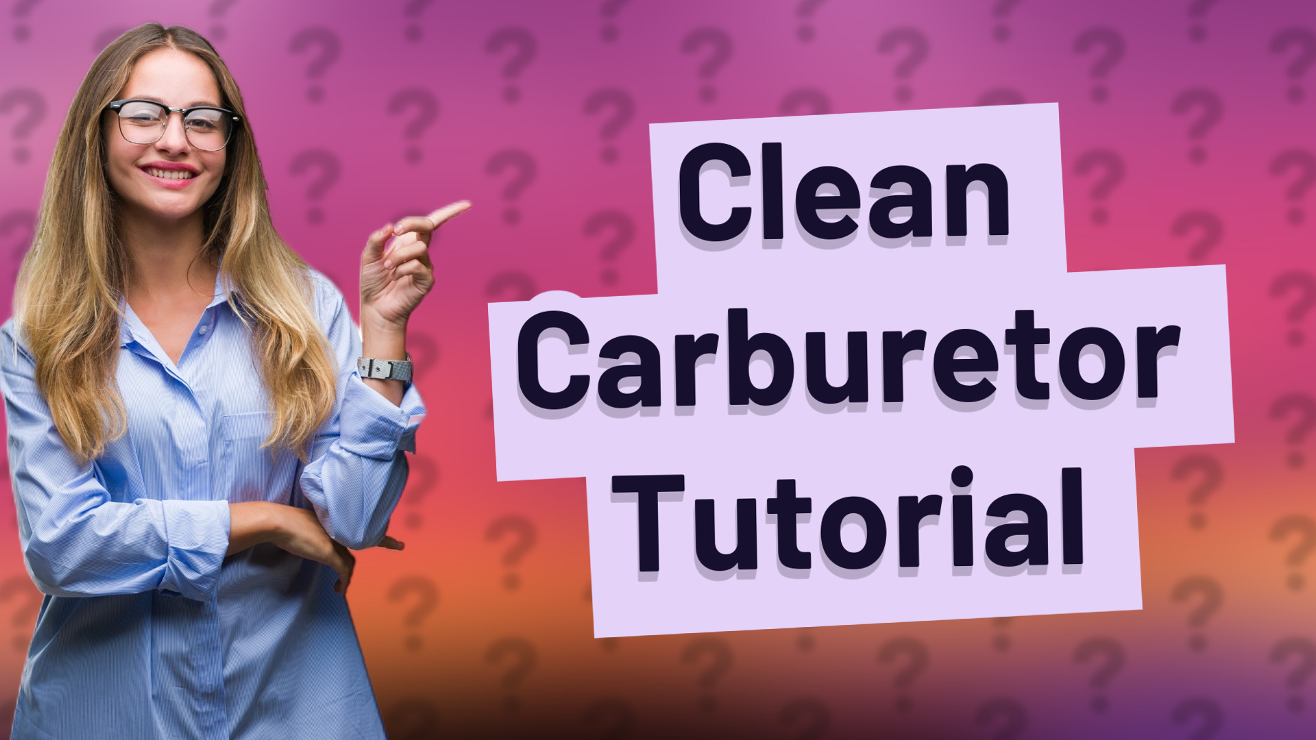 Clean Carburetor Tutorial