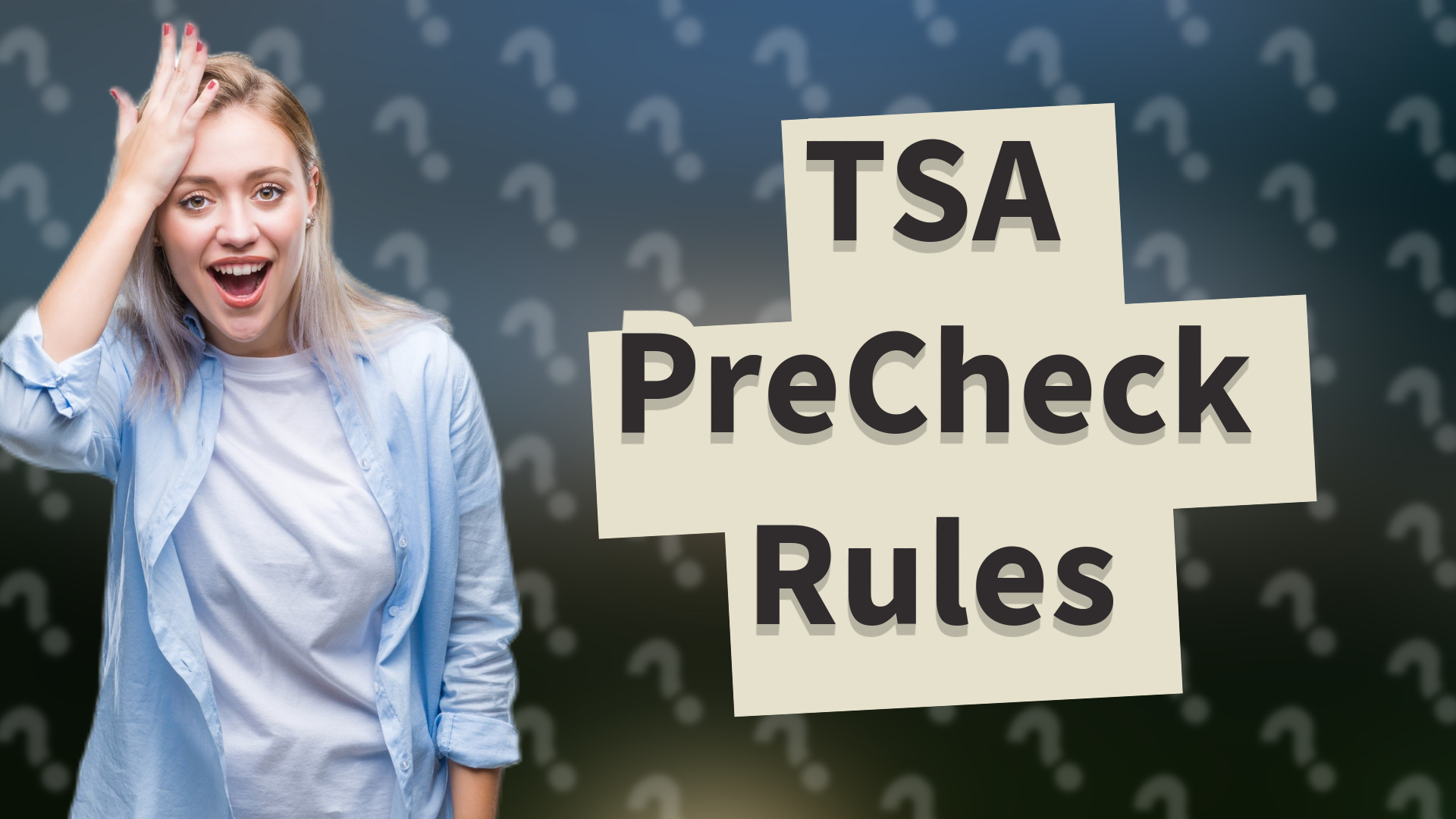 TSA PreCheck Rules