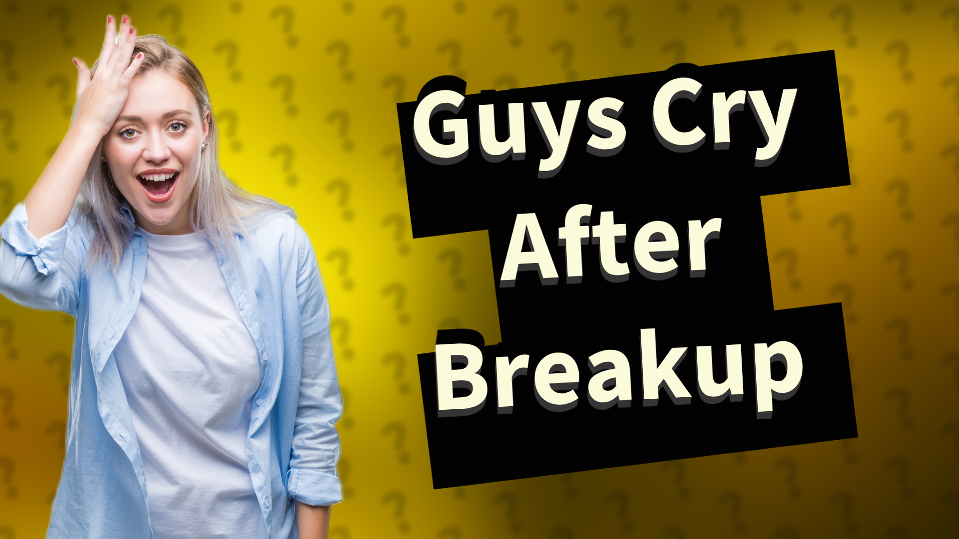 Guys Cry After Breakup