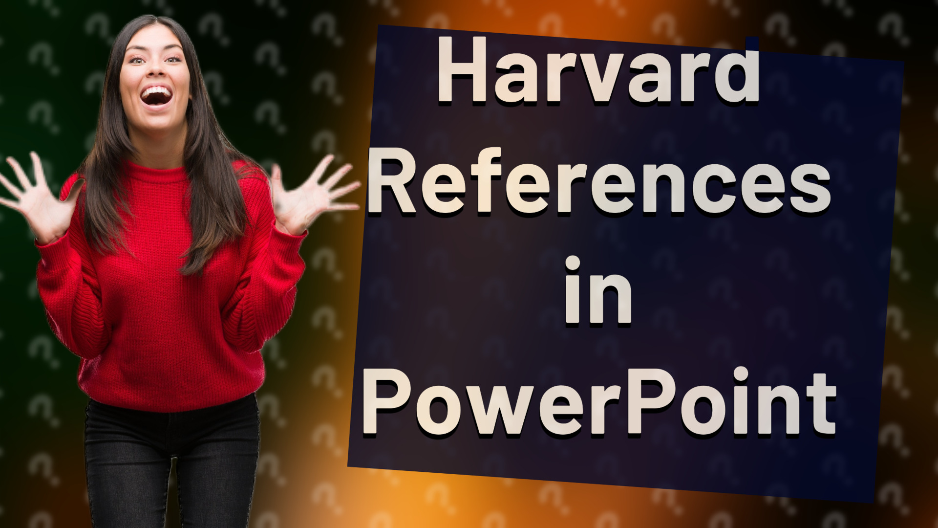 Harvard References in PowerPoint