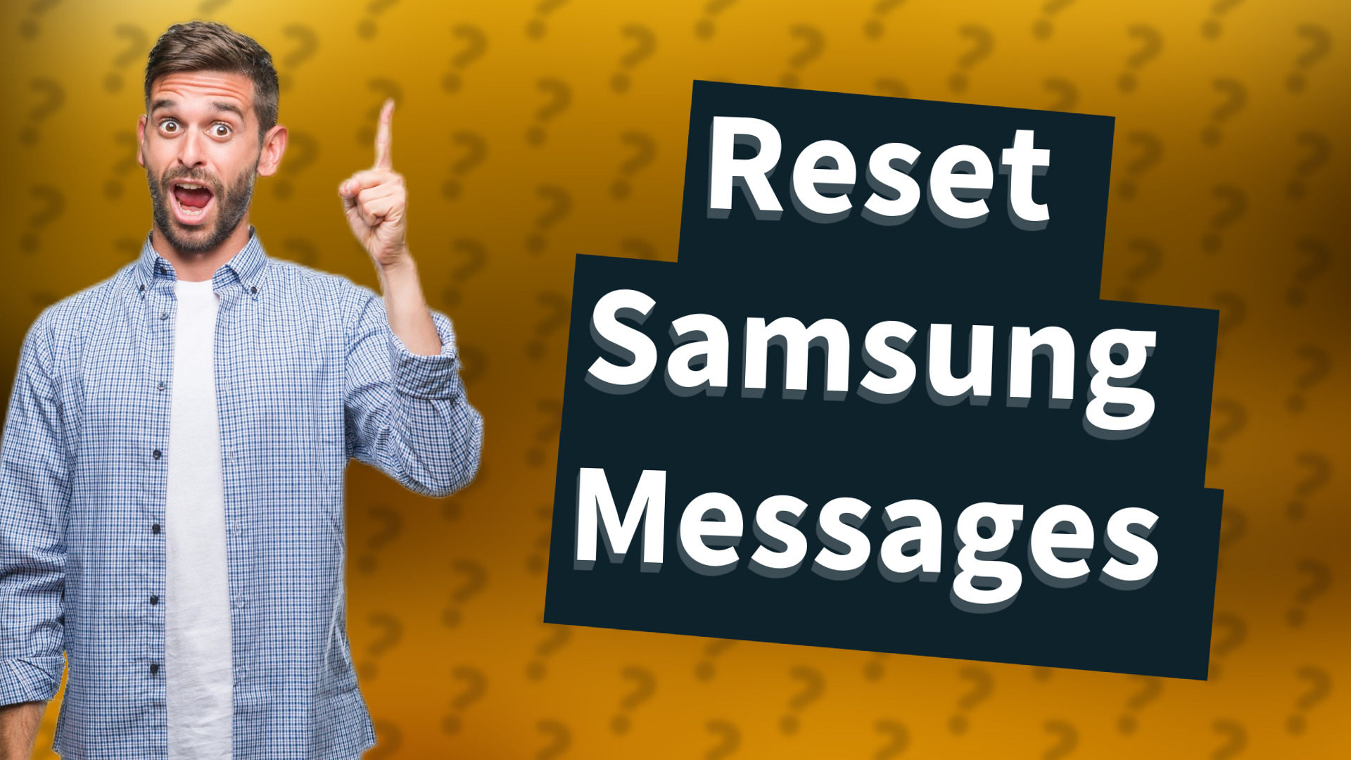 Reset Samsung Messages