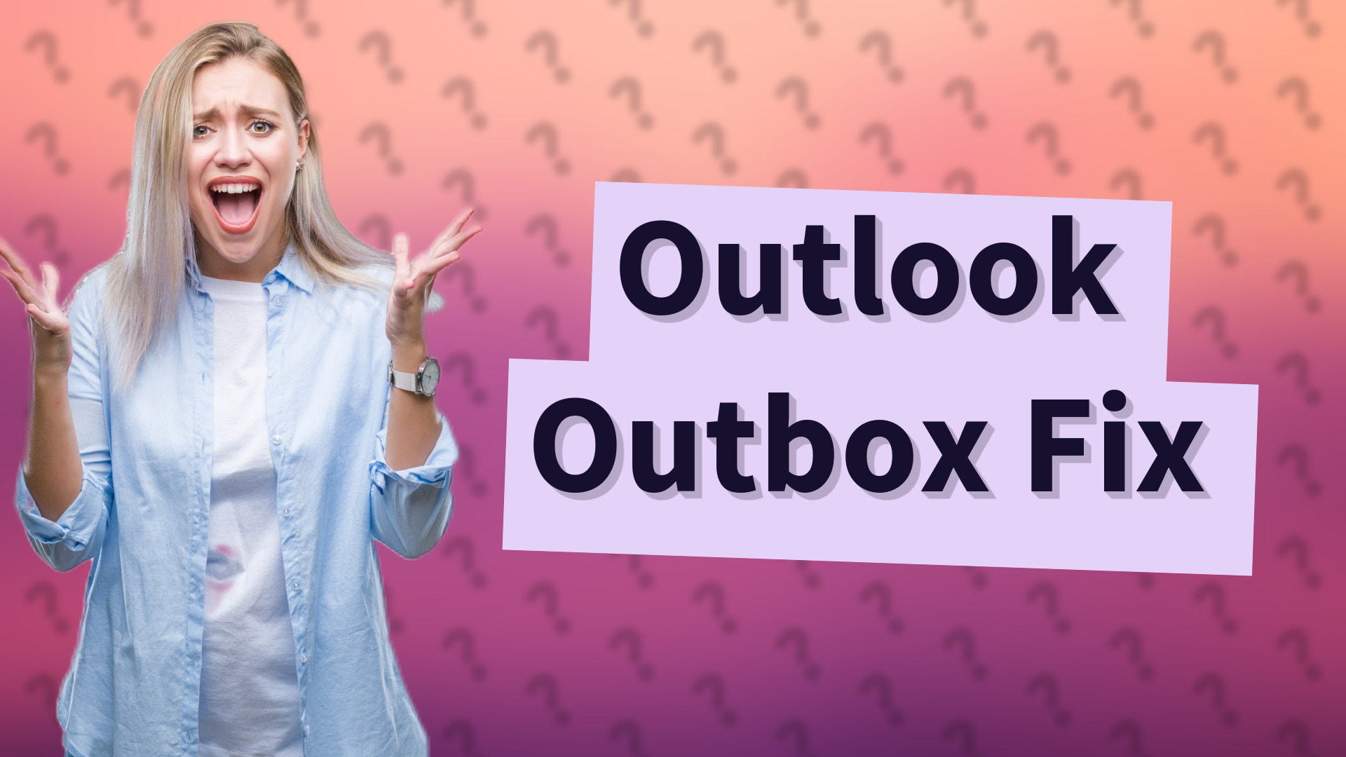 Outlook Outbox Fix