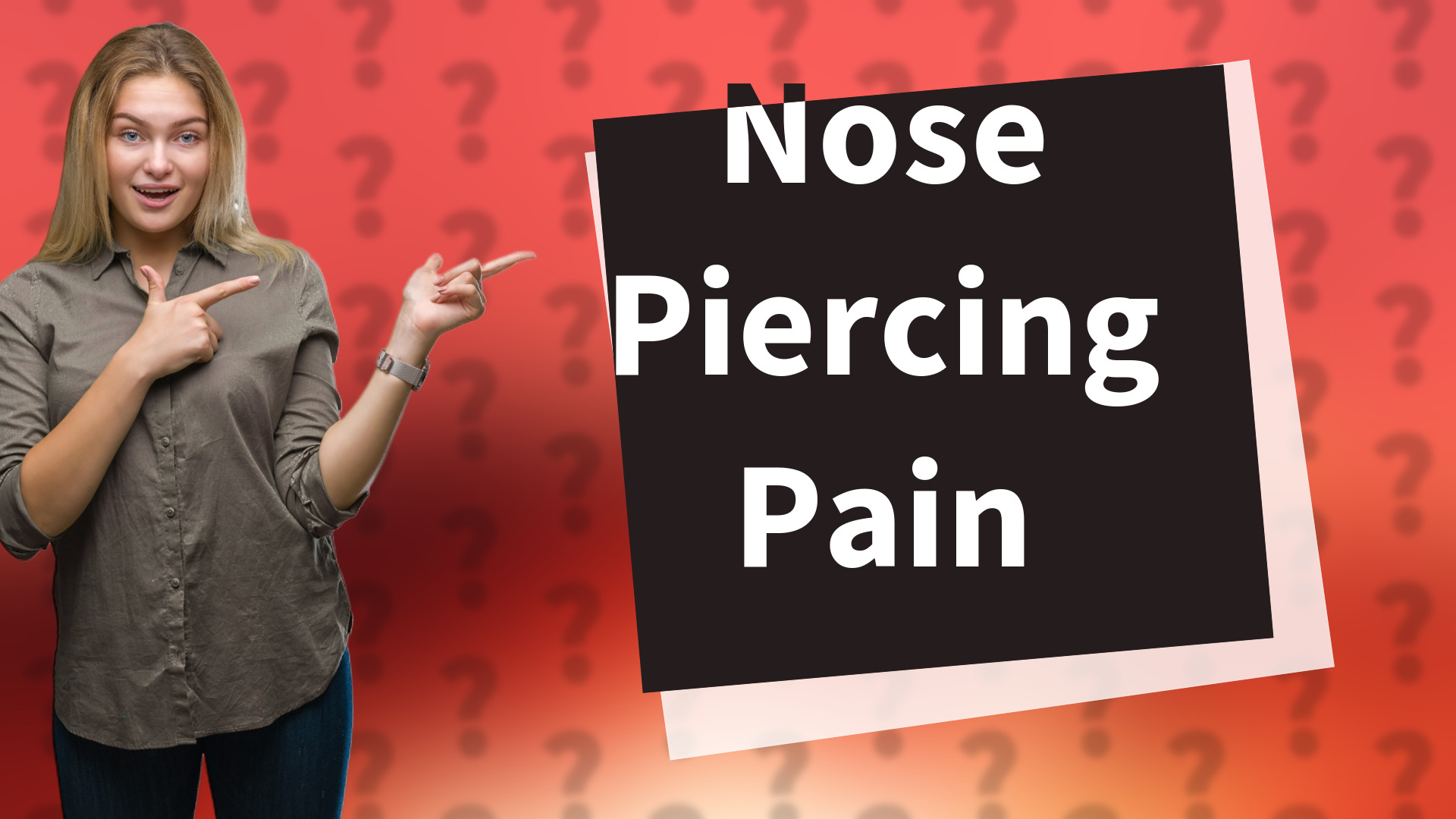 Nose Piercing Pain