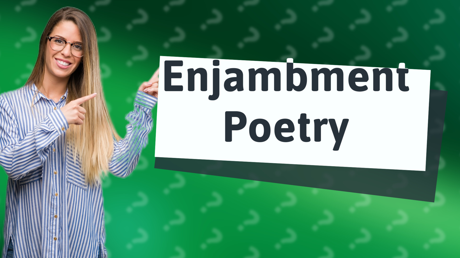 Enjambment Poetry