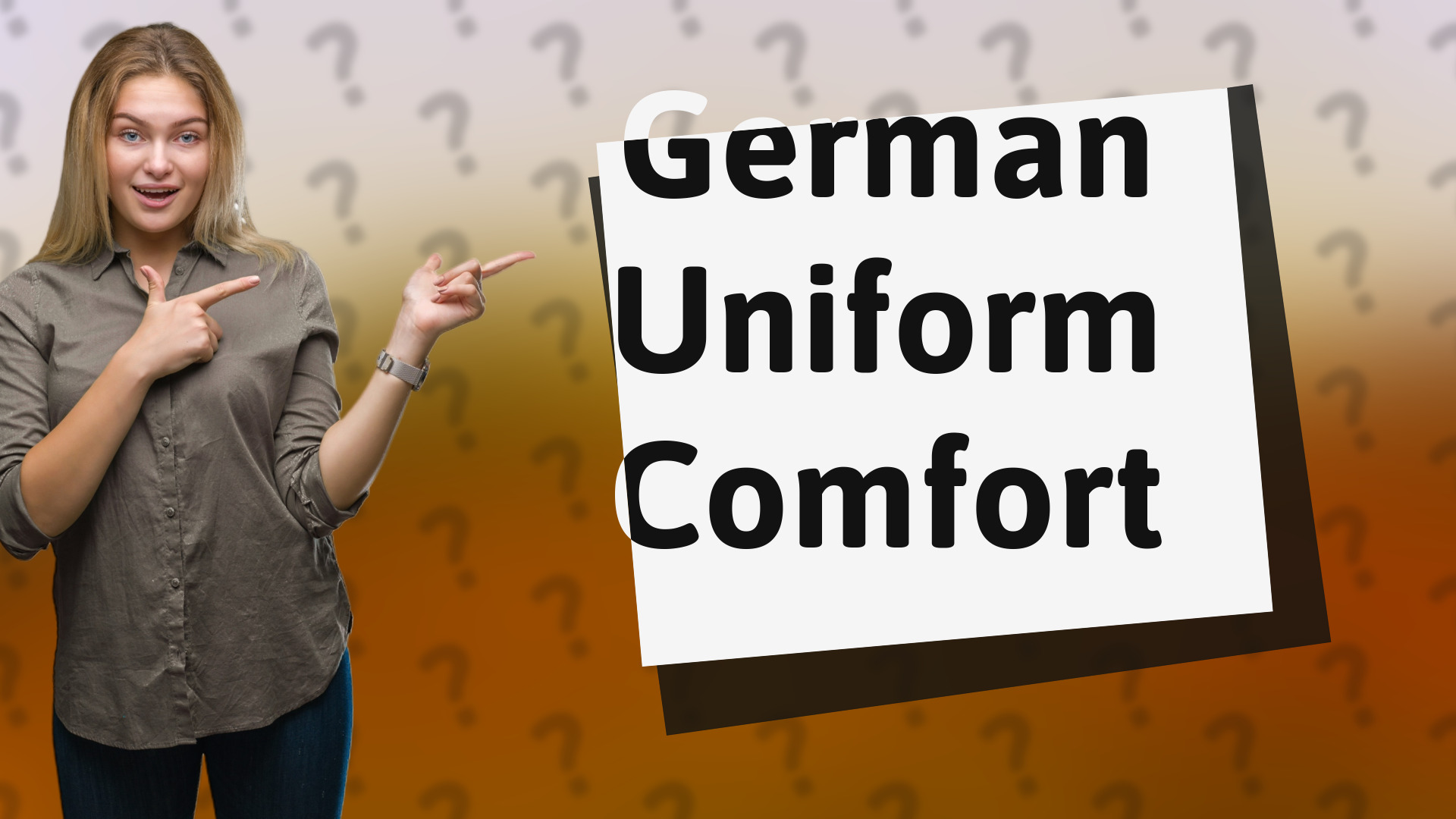 German Uniform Comfort