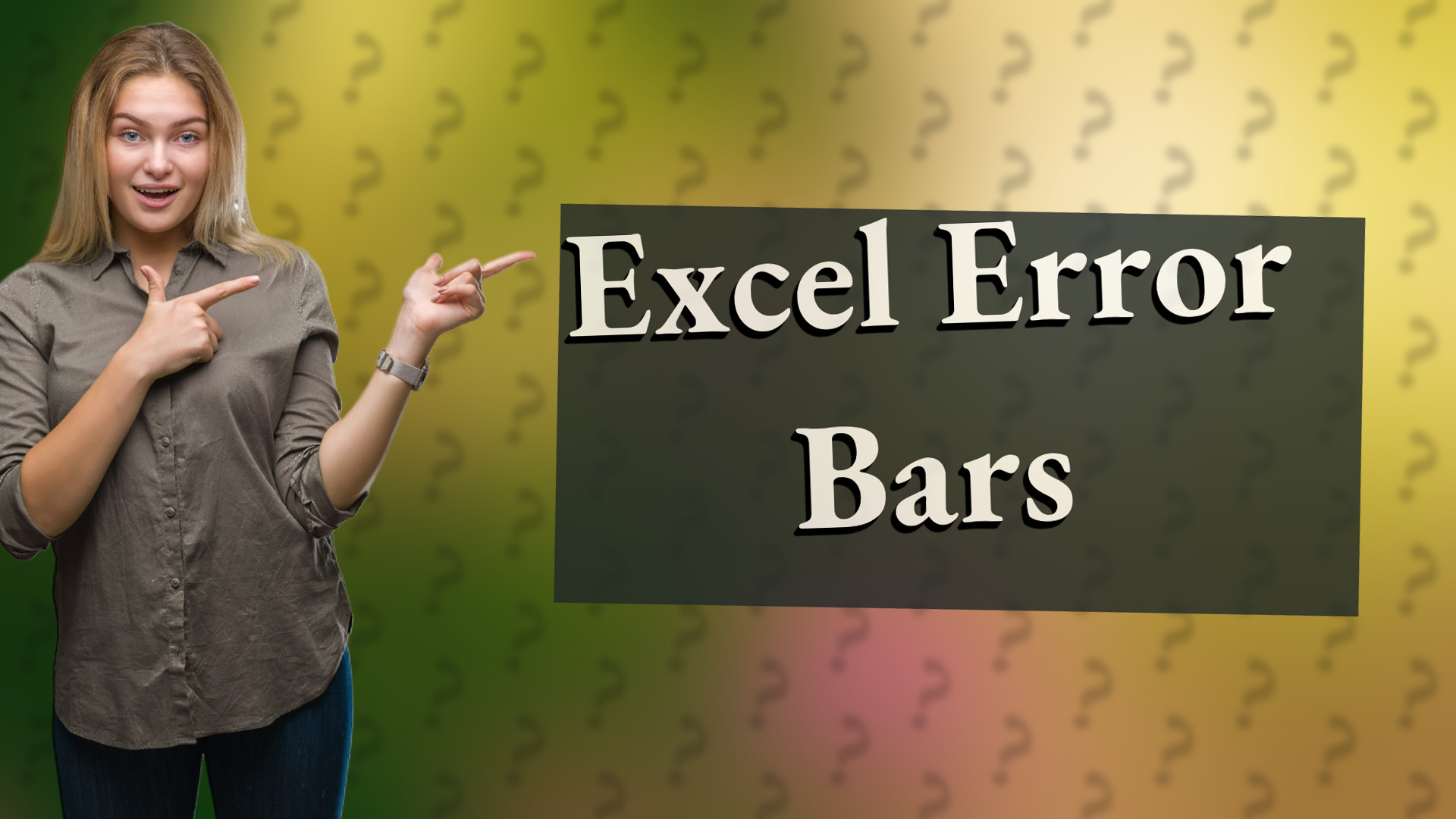 Excel Error Bars