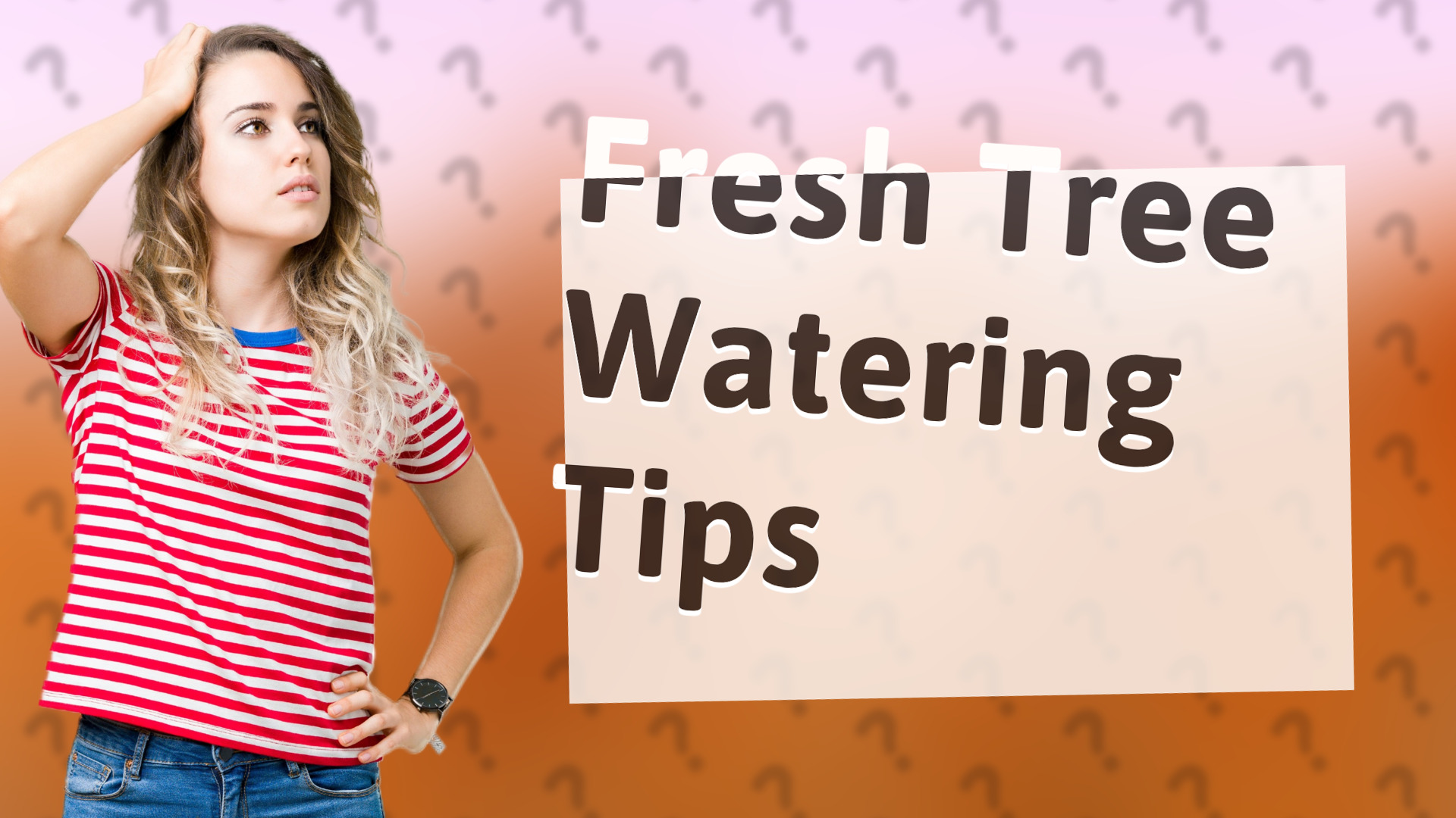 Fresh Tree Watering Tips