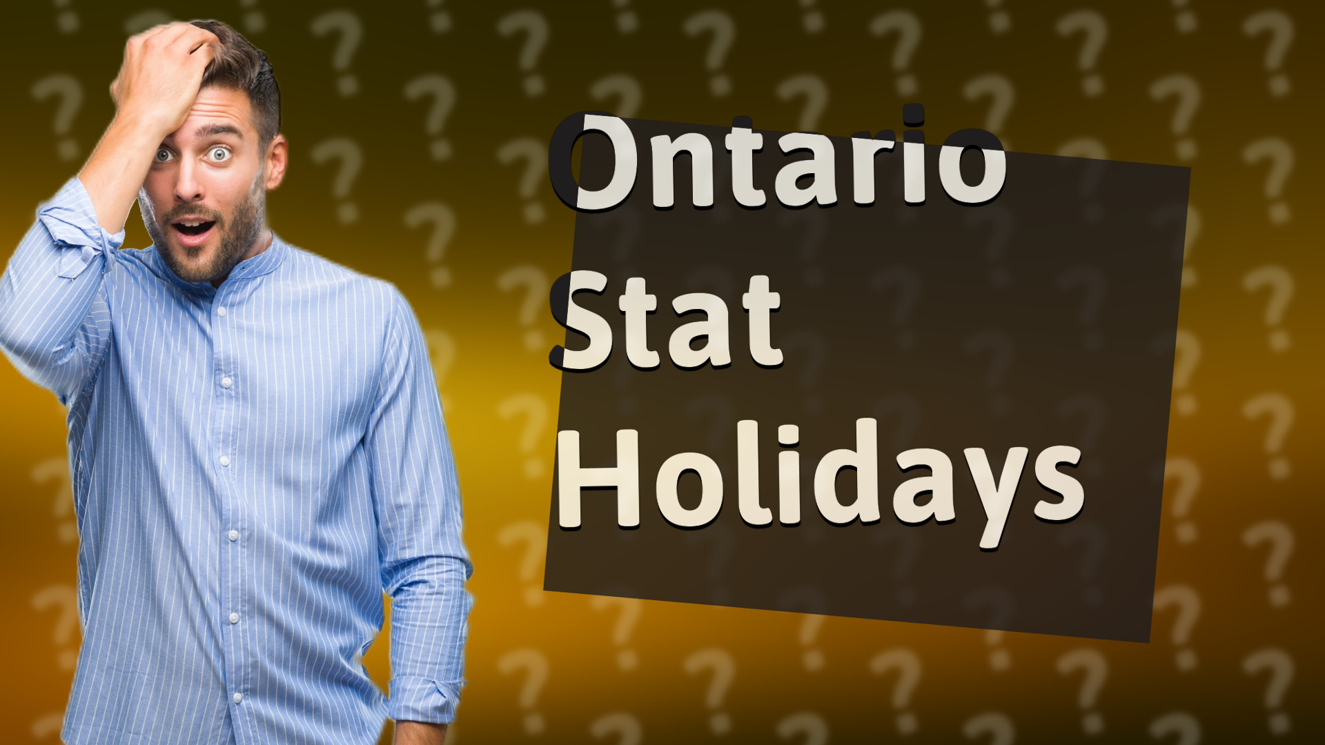 Ontario Stat Holidays