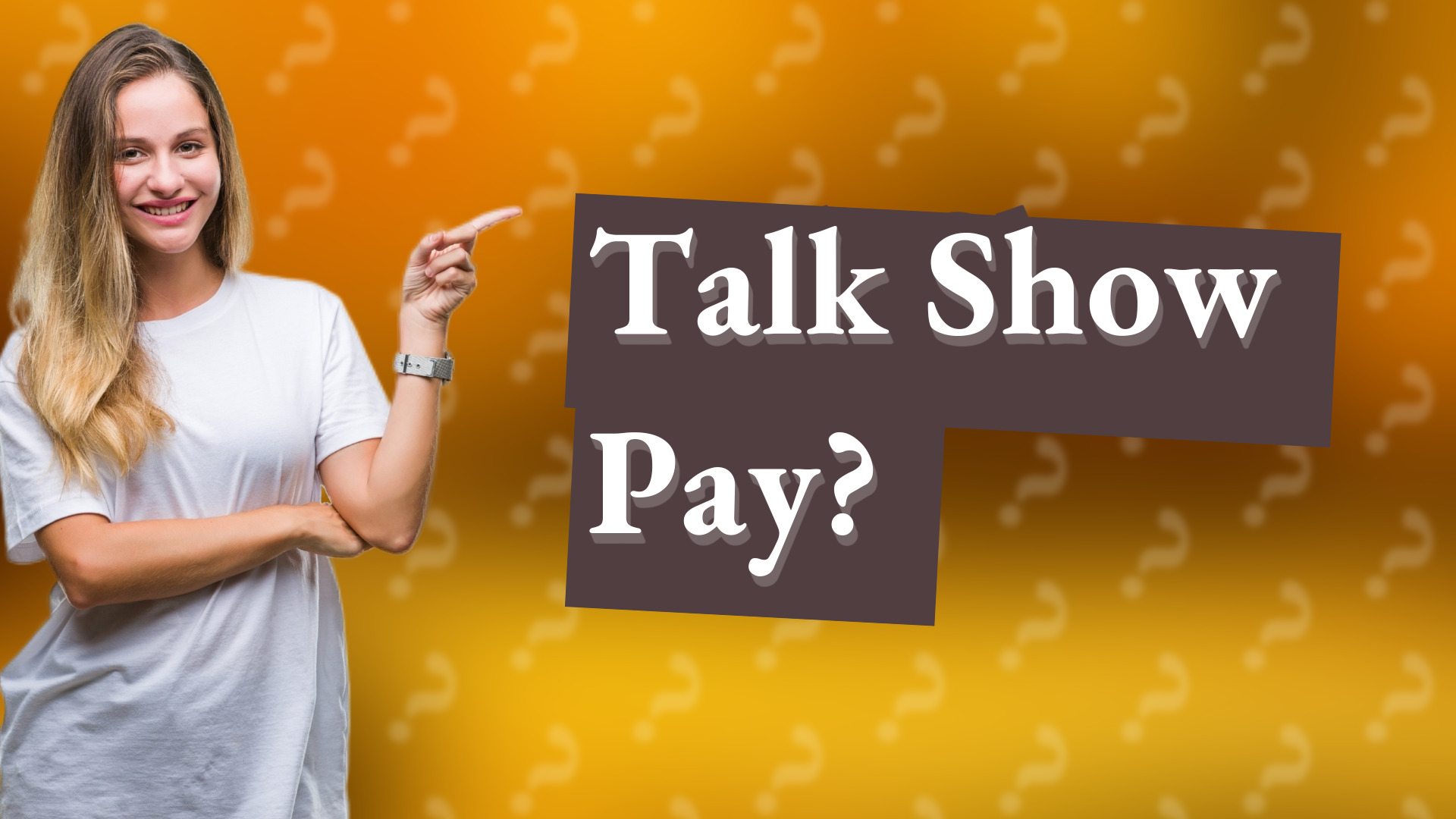 Talk Show Pay?