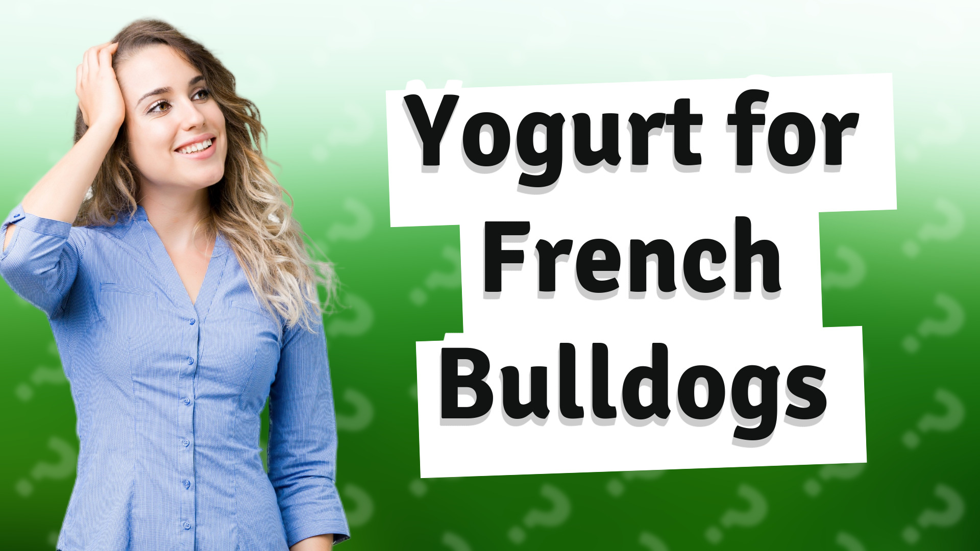 Yogurt for French Bulldogs