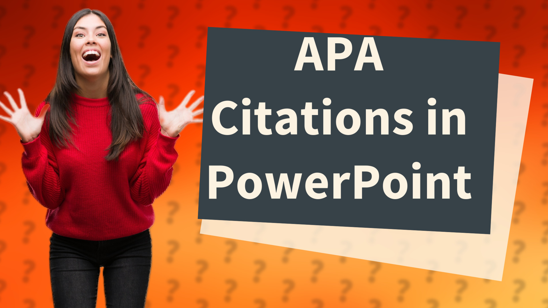APA Citations in PowerPoint