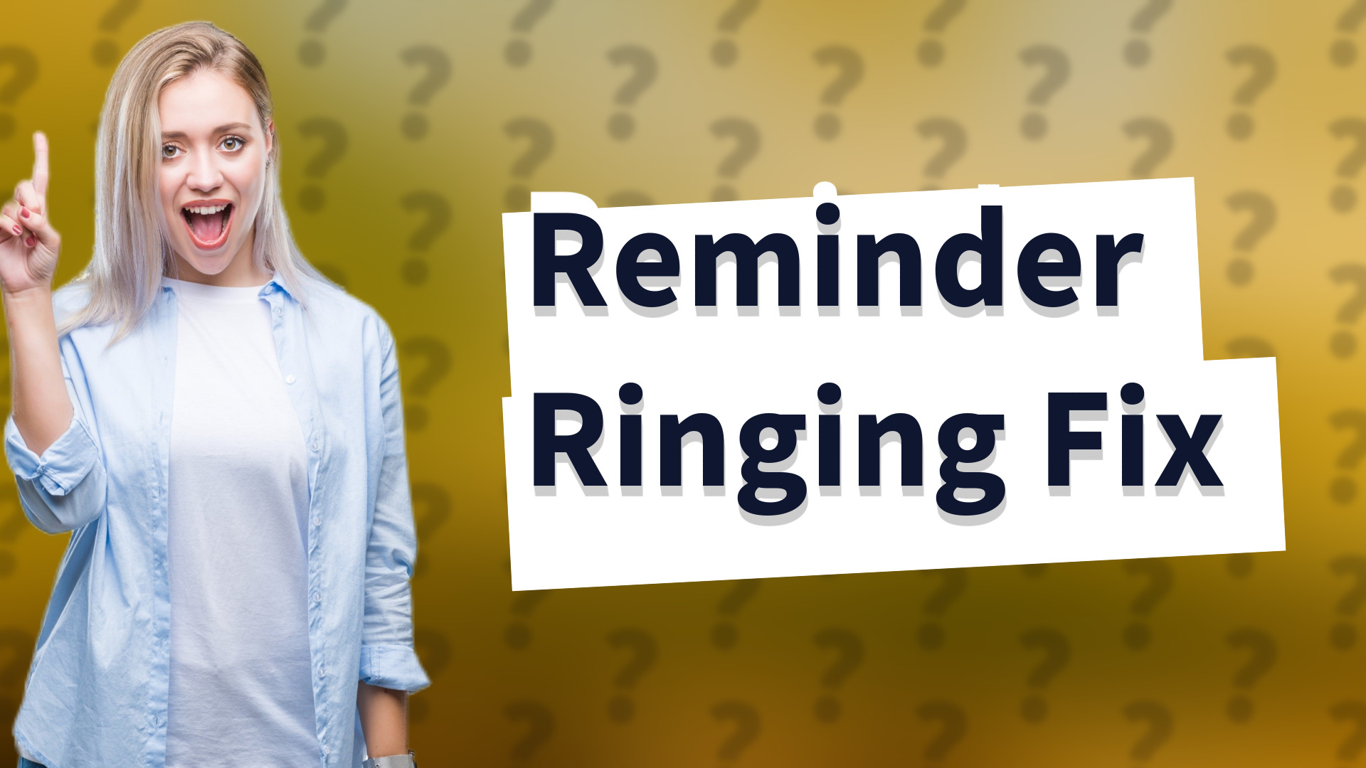 Reminder Ringing Fix