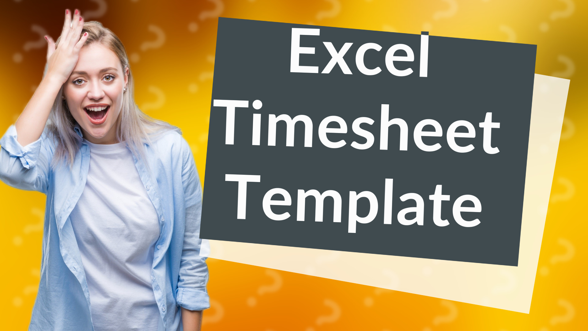Excel Timesheet Template