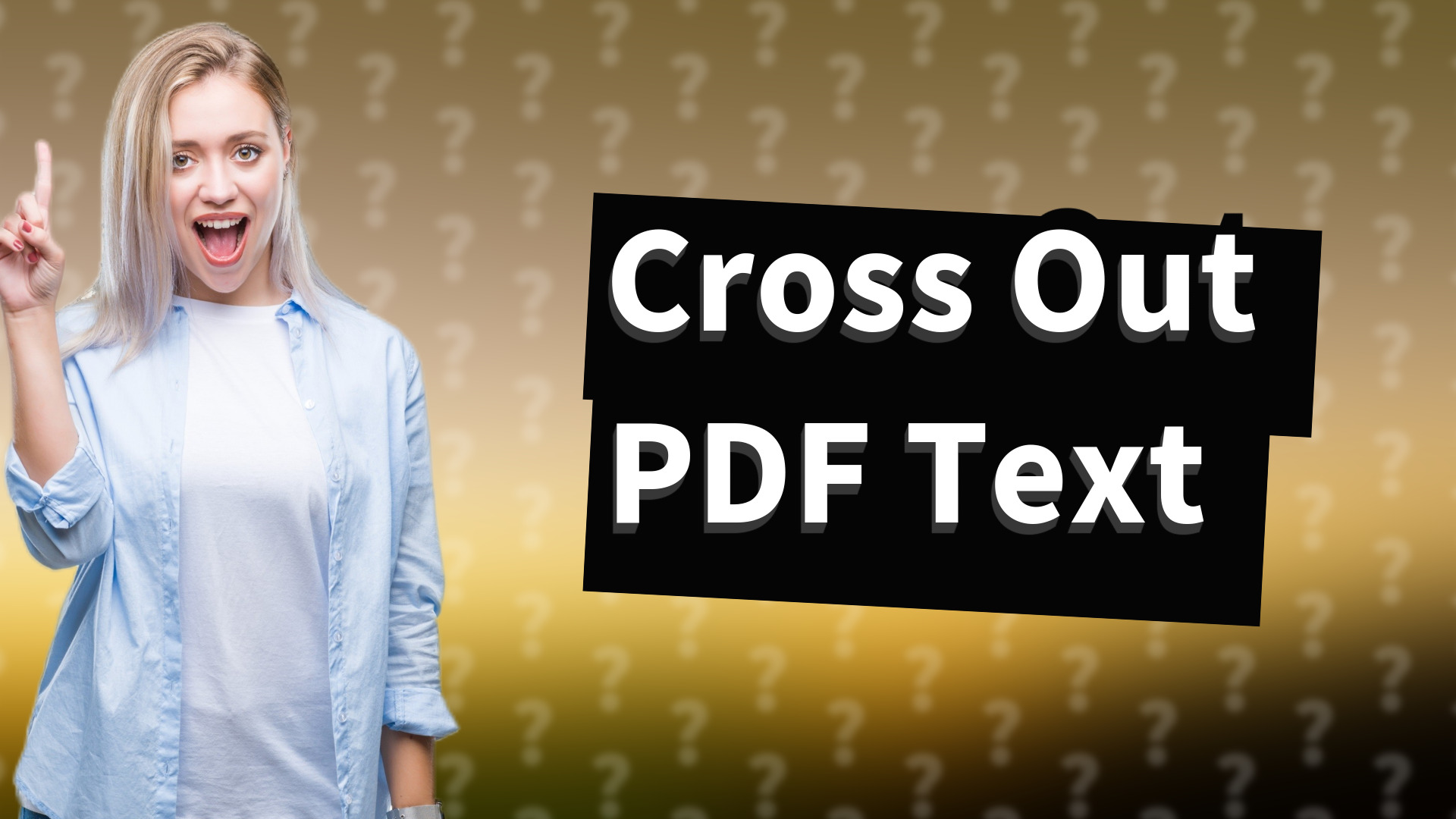 Cross Out PDF Text
