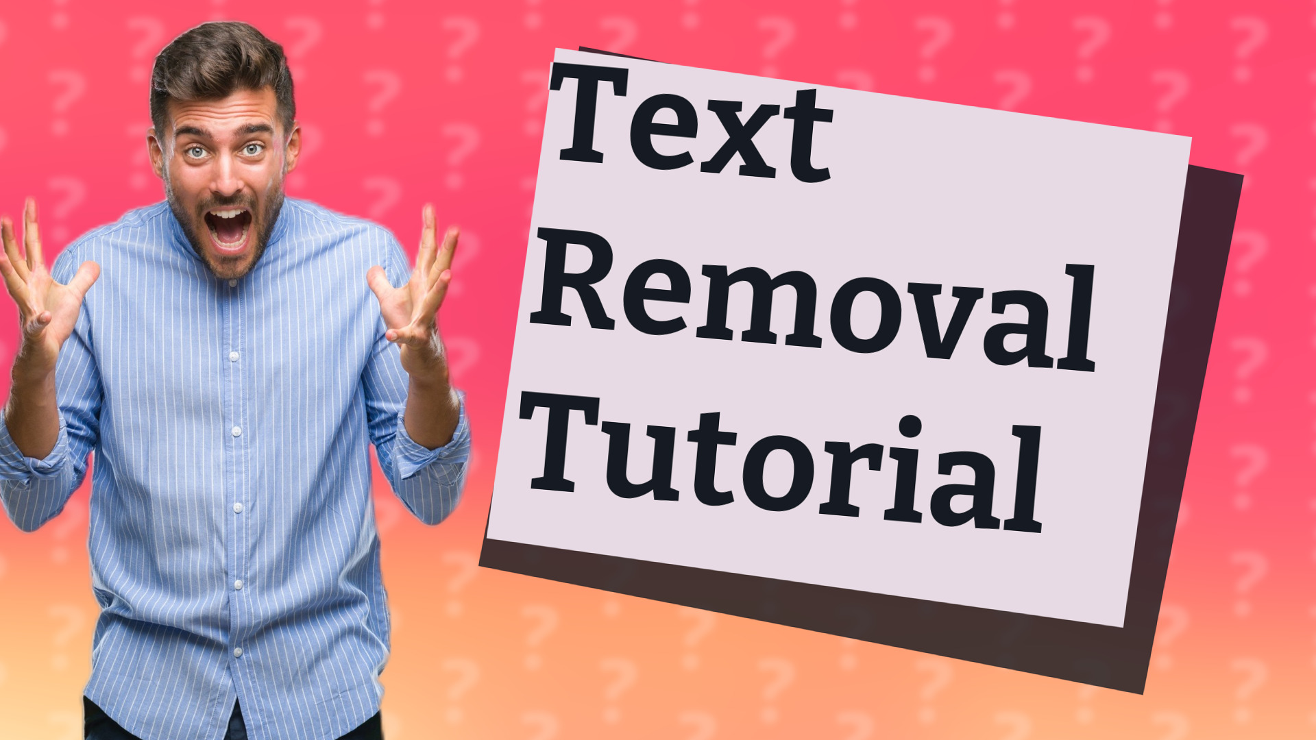 Text Removal Tutorial