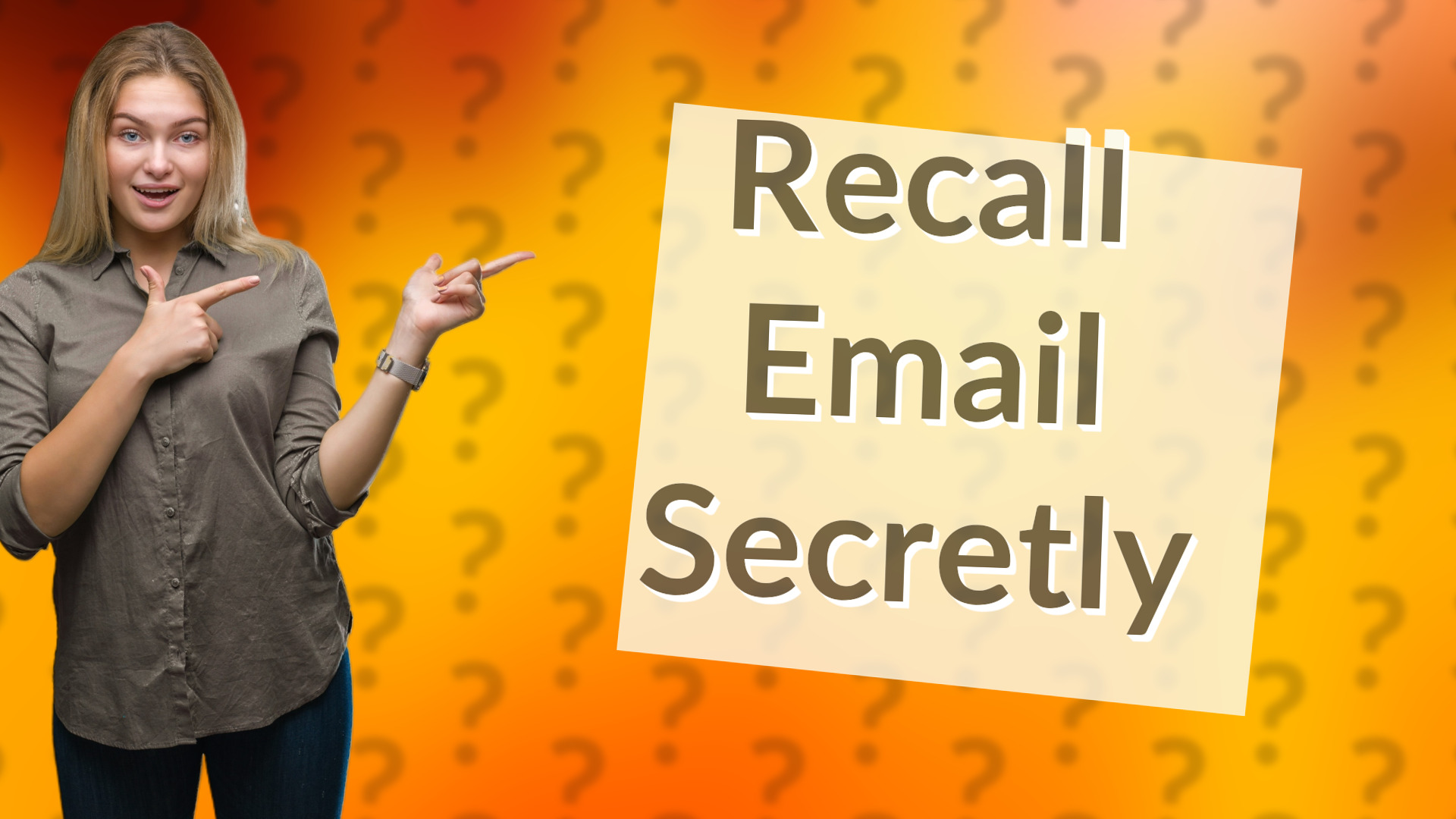 Recall Email Secretly