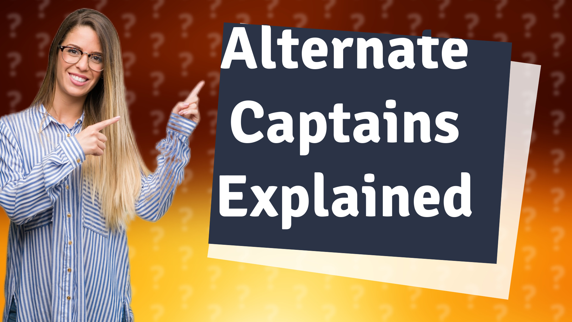 Alternate Captains Explained