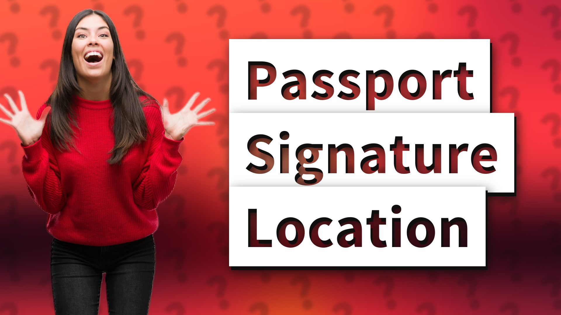 Passport Signature Location