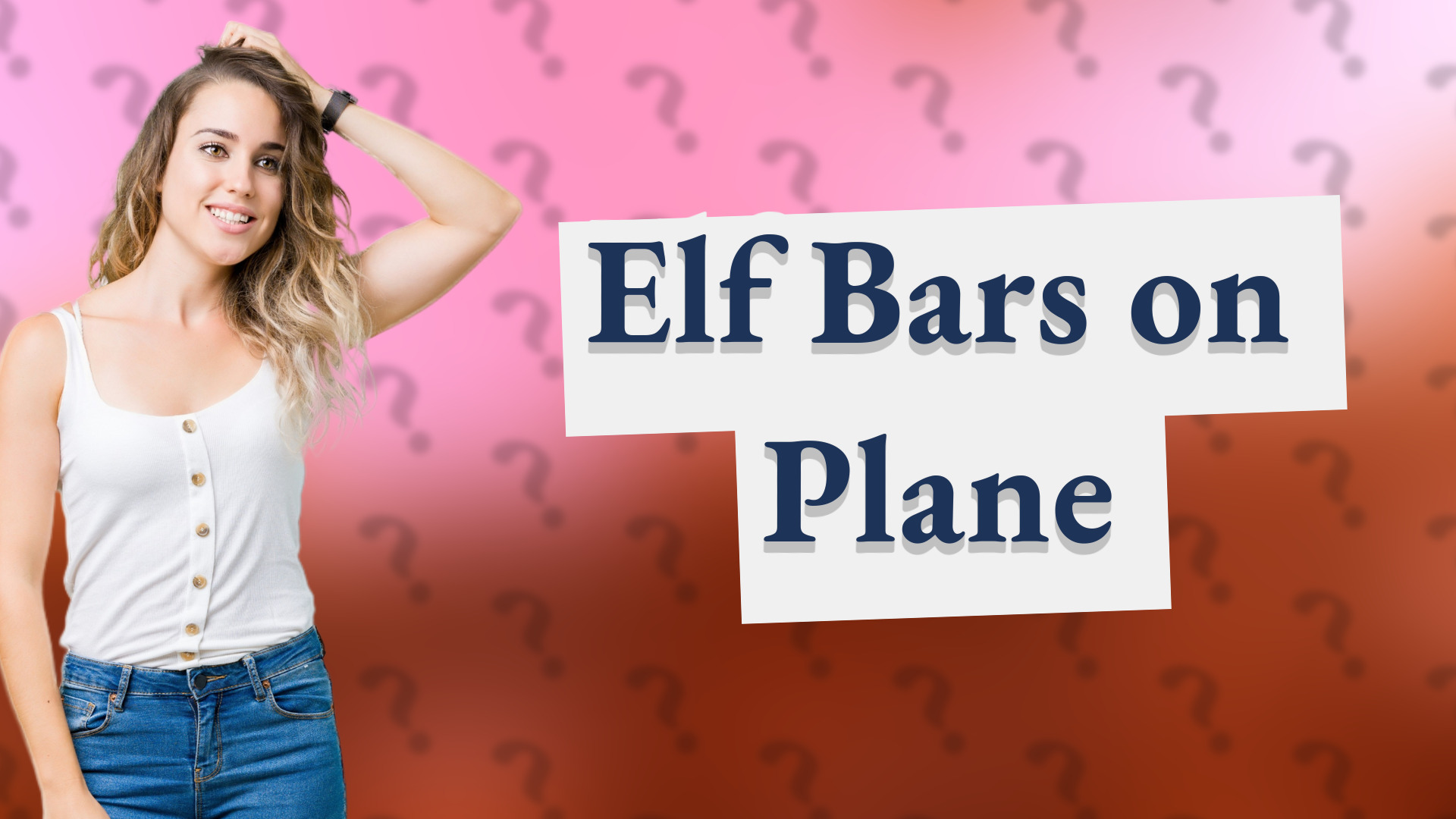 Elf Bars on Plane