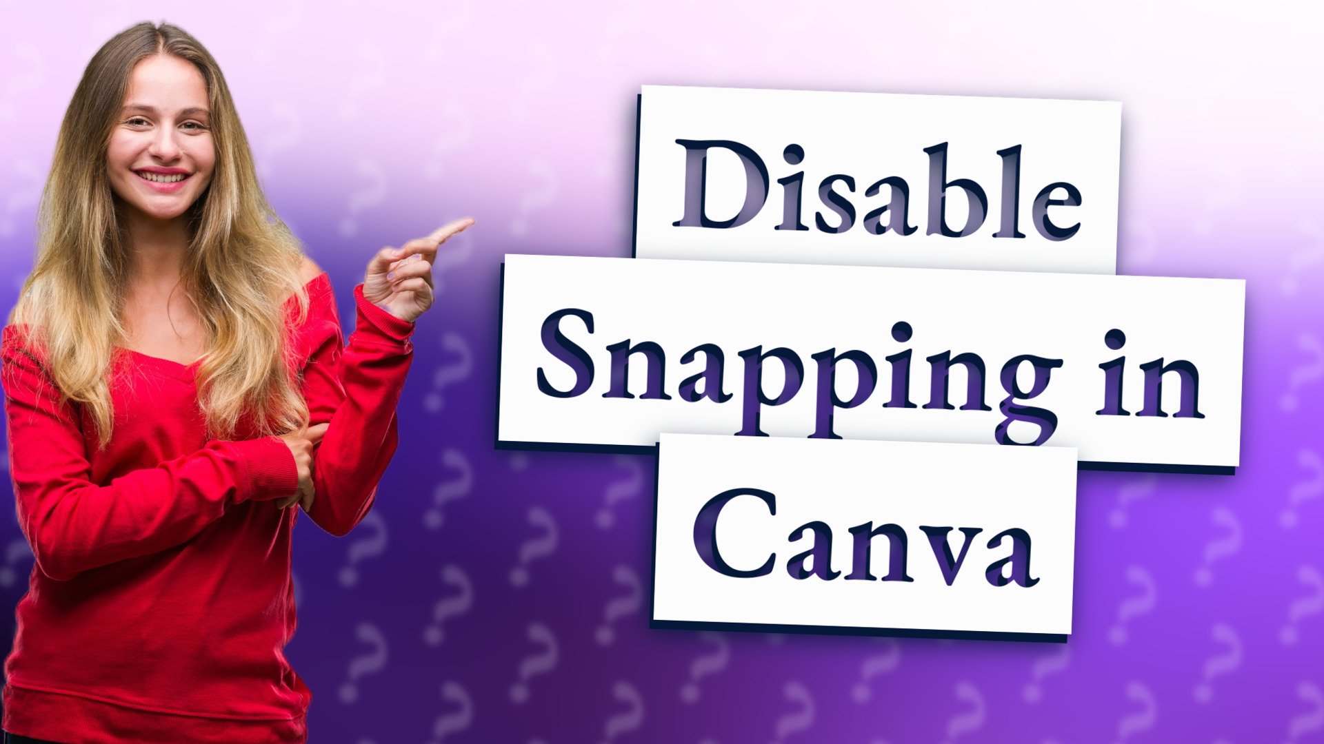 Disable Snapping in Canva