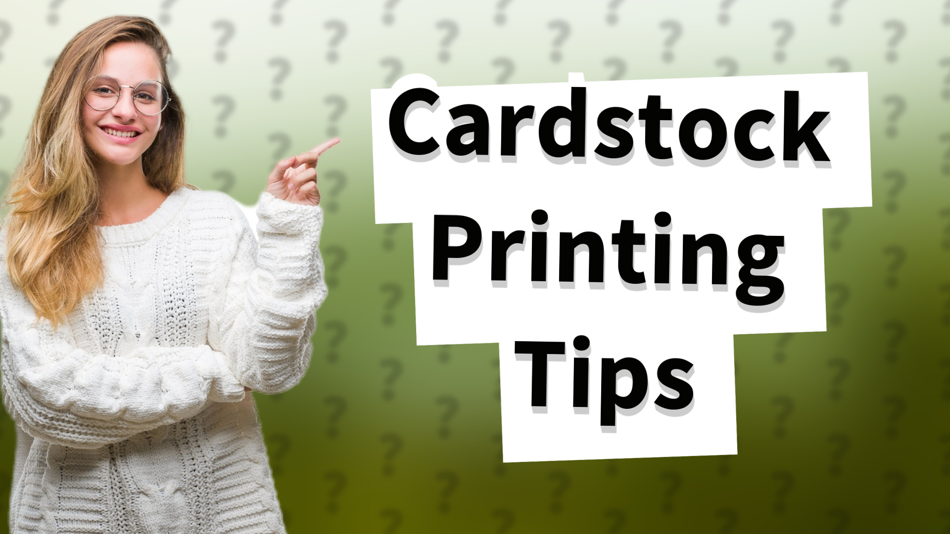 Cardstock Printing Tips